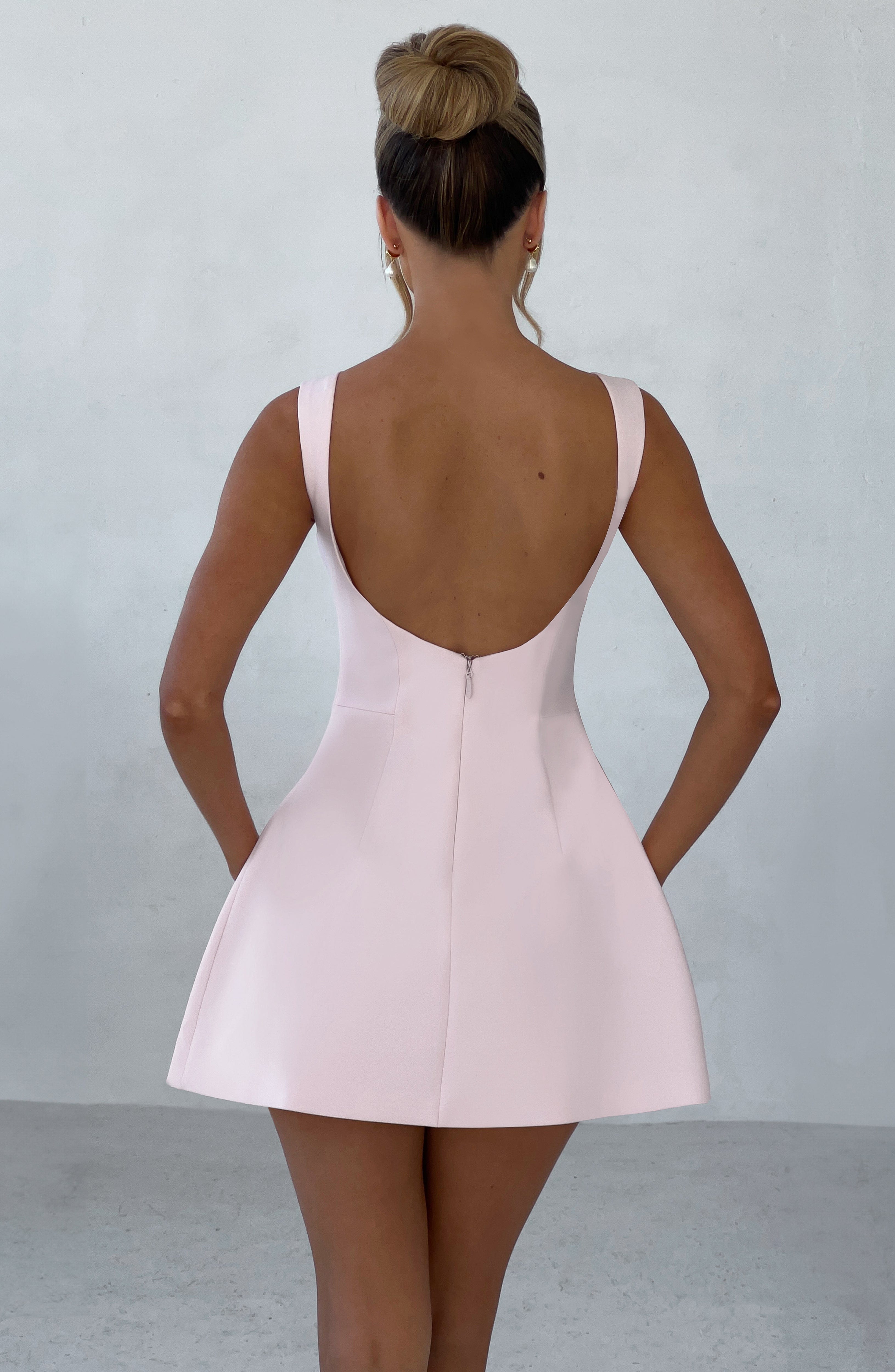 Flourenne Alanis Mini Dress in Blush