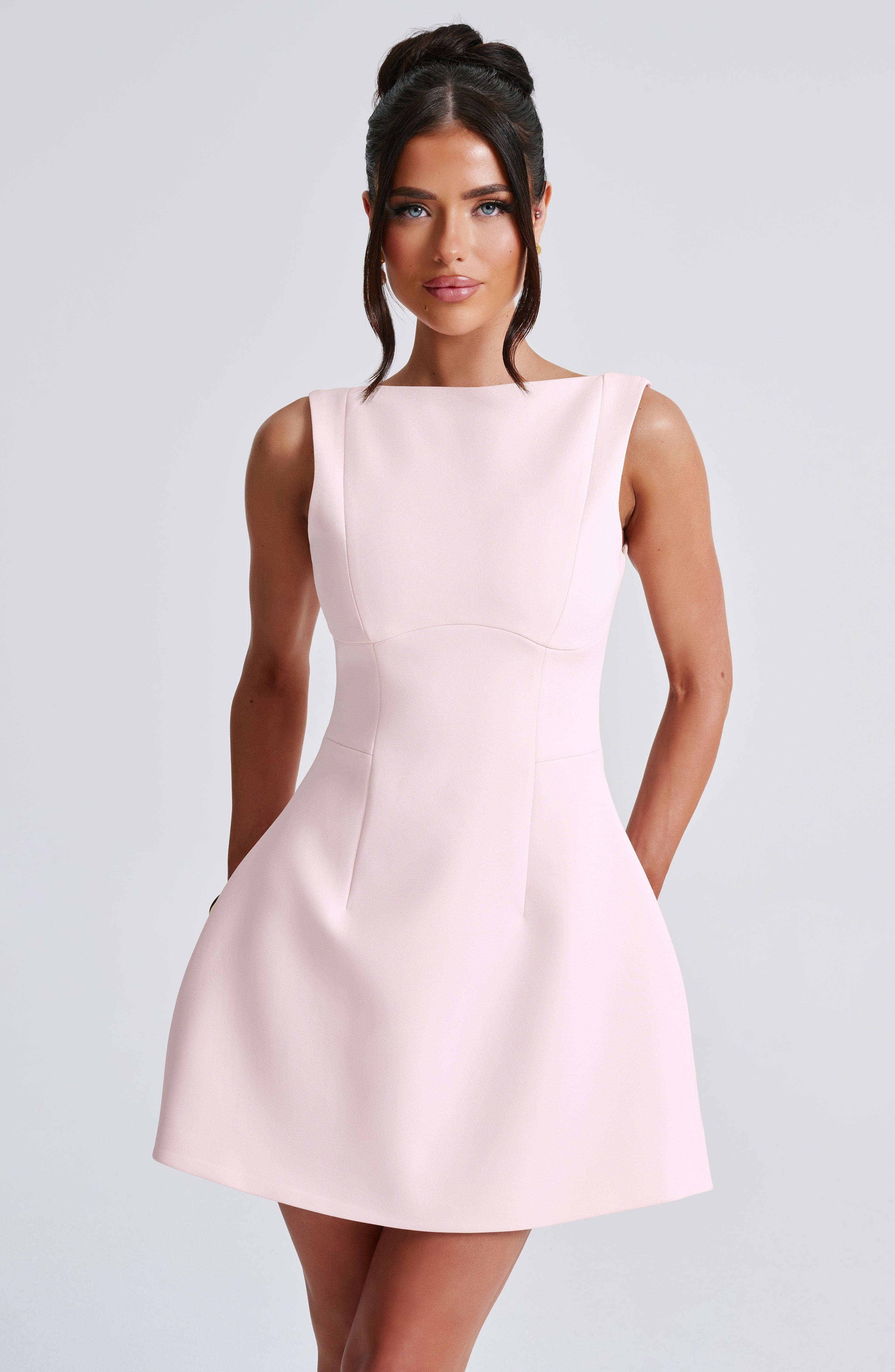 Flourenne Alanis Mini Dress in Blush
