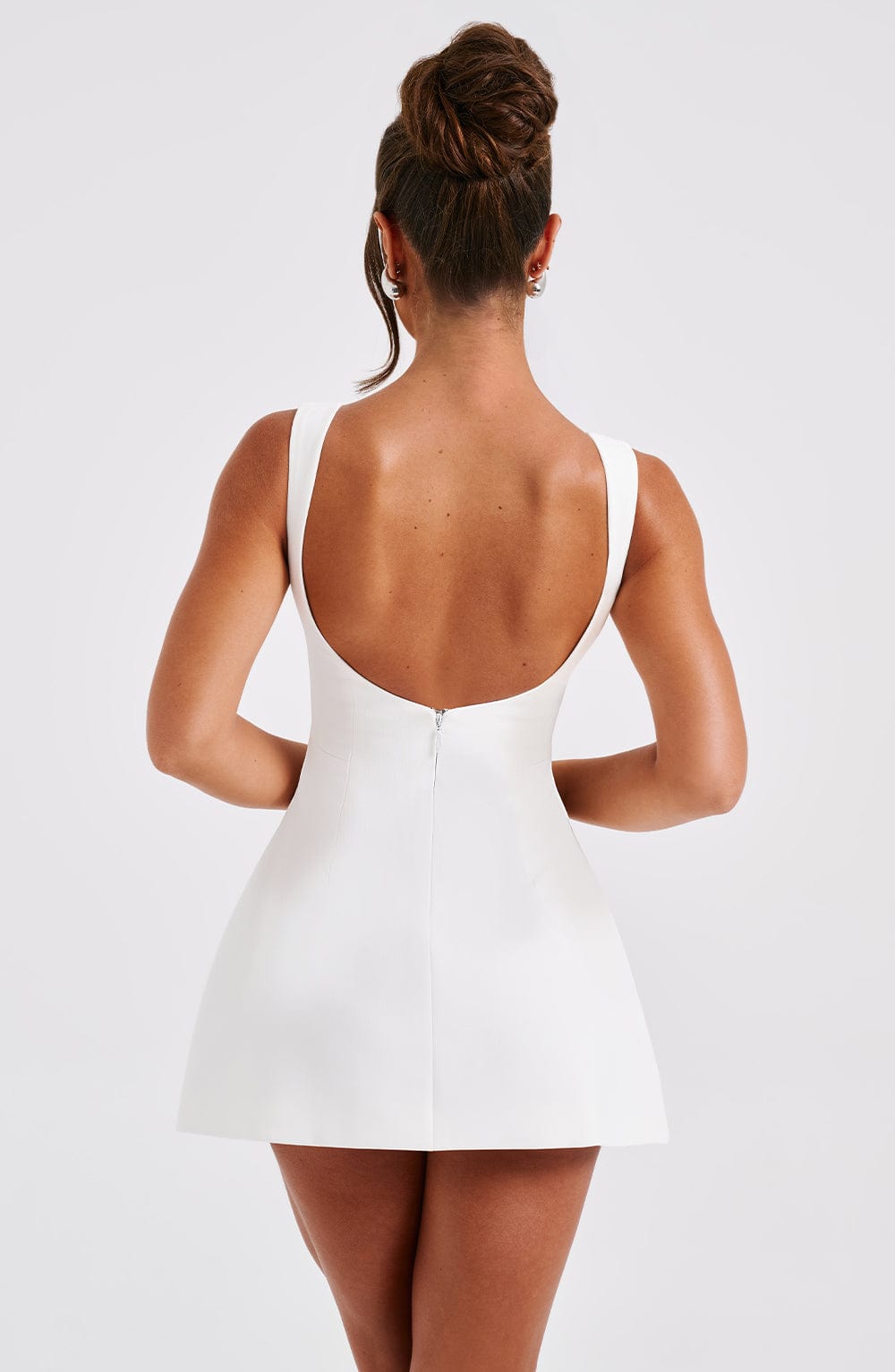 Flourenne Alanis Mini Dress in Ivory