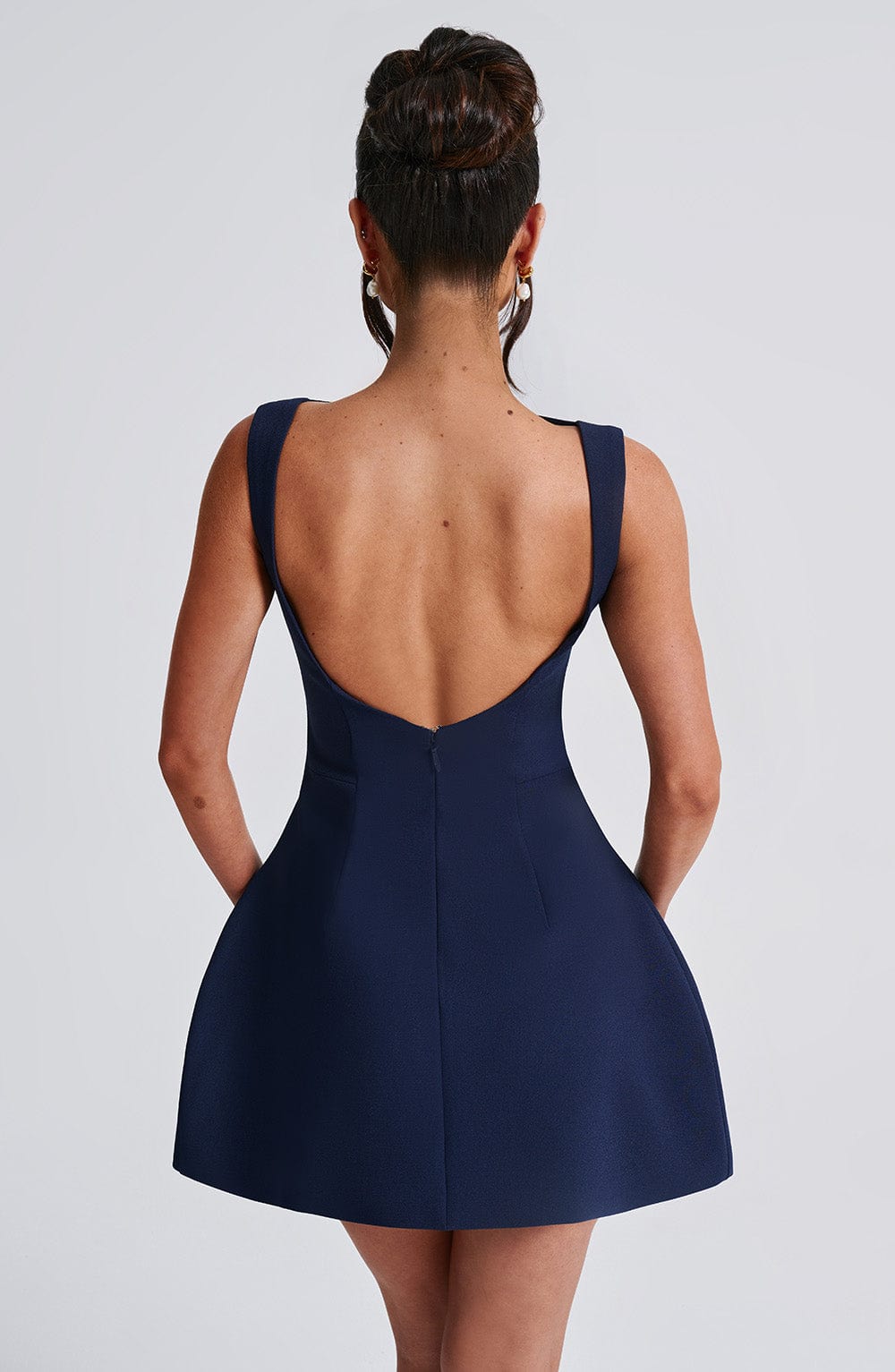 Flourenne Alanis Mini Dress in Navy