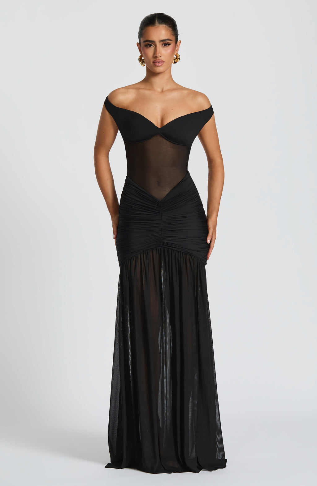 Flourenne Alaya Maxi Dress in Black