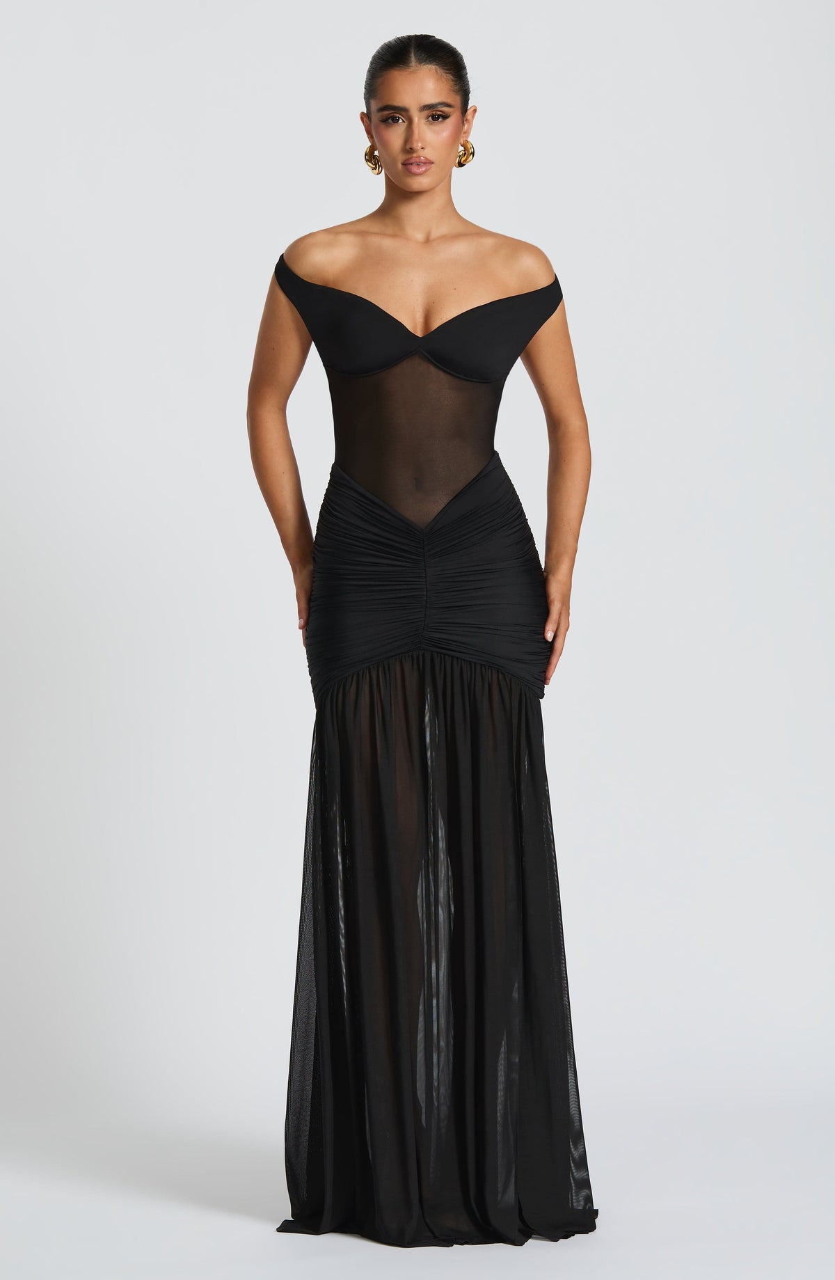 Flourenne Alaya Maxi Dress in Black