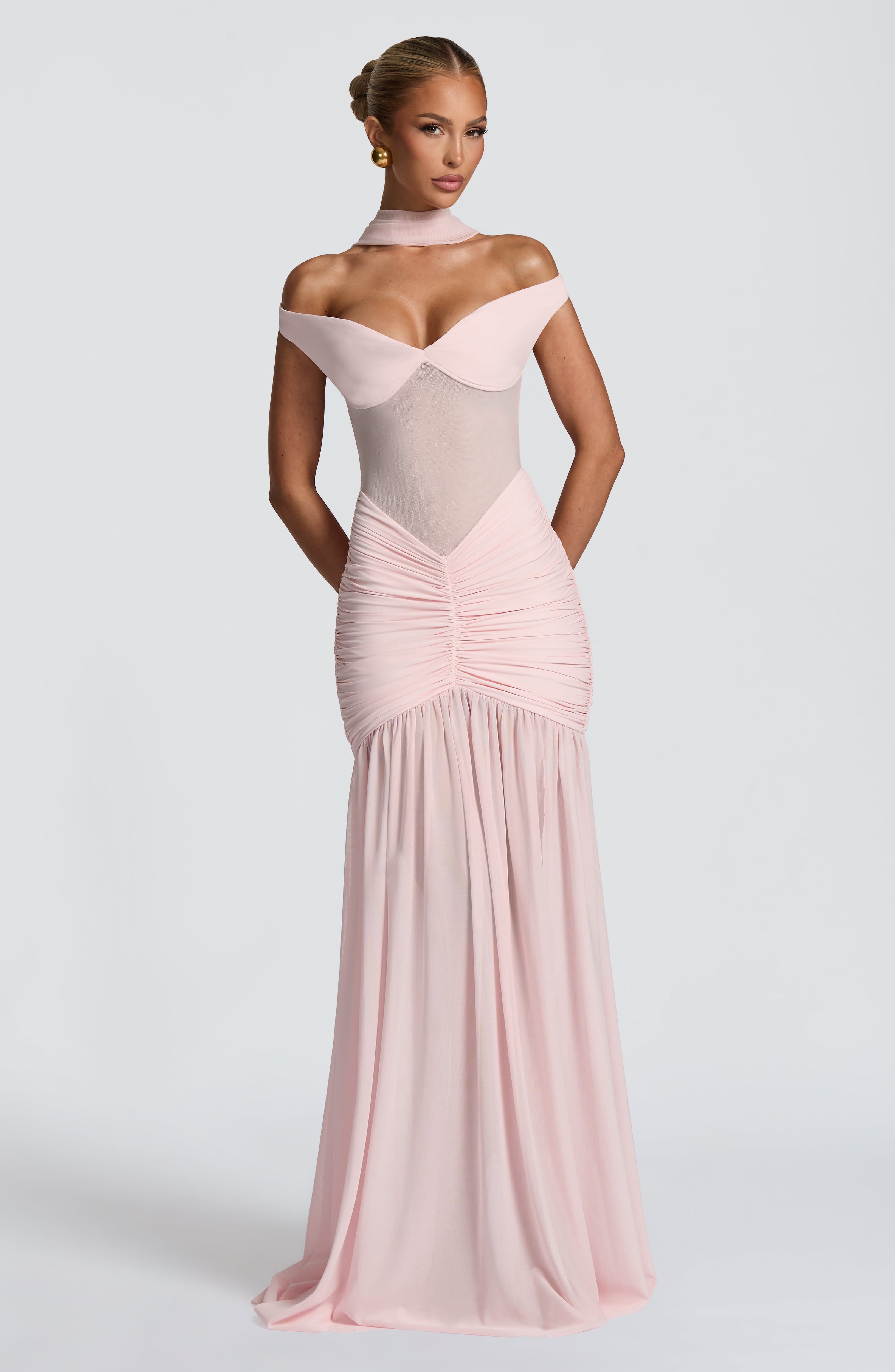 Flourenne Alaya Maxi Dress in Blush