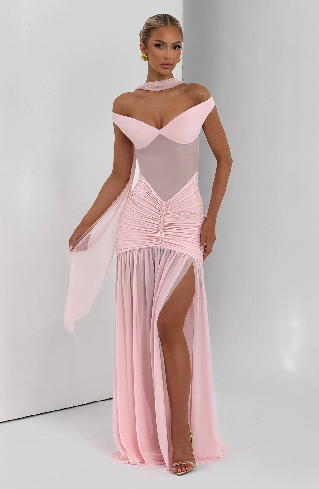 Flourenne Alaya Maxi Dress in Blush