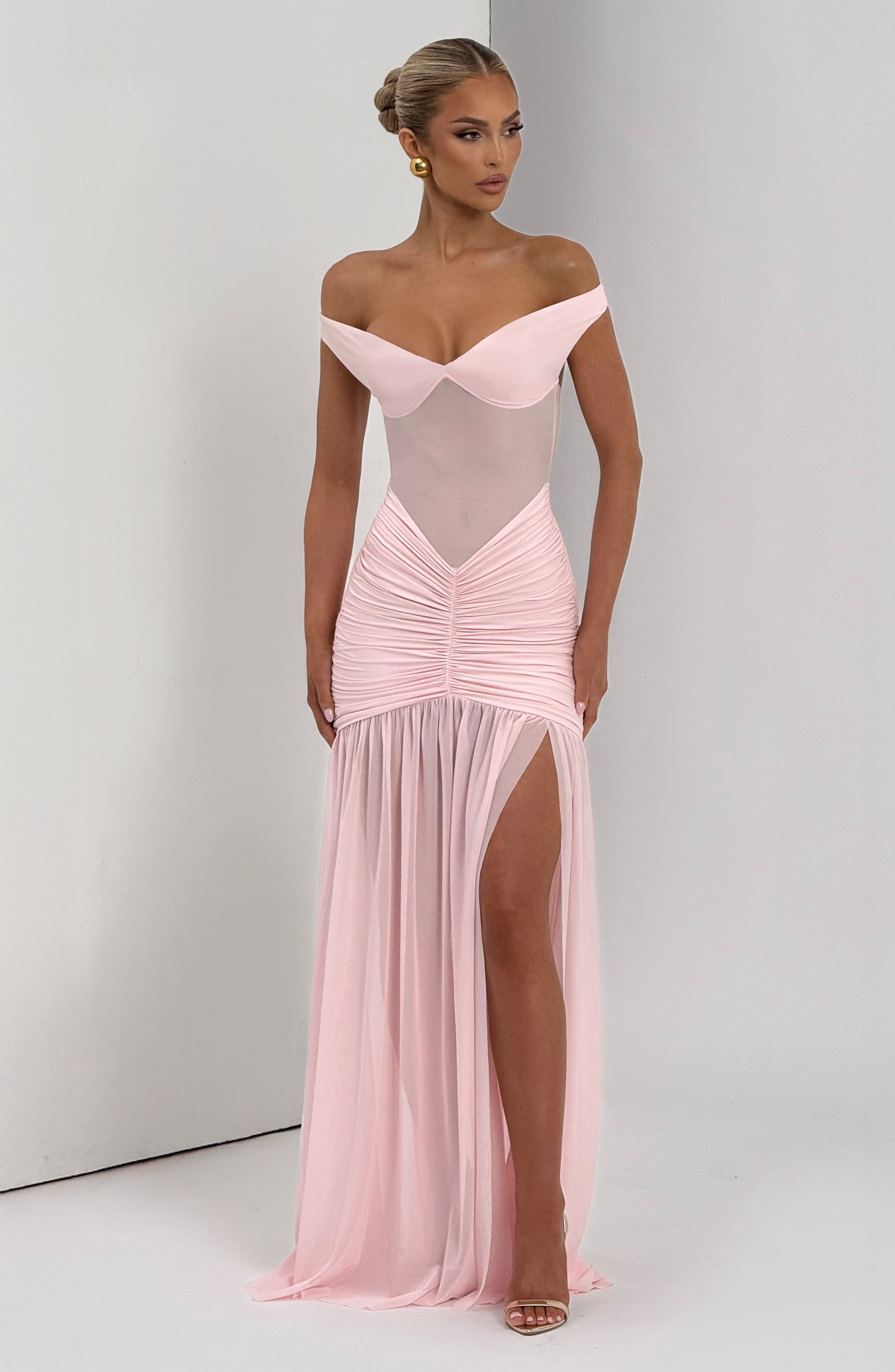 Flourenne Alaya Maxi Dress in Blush