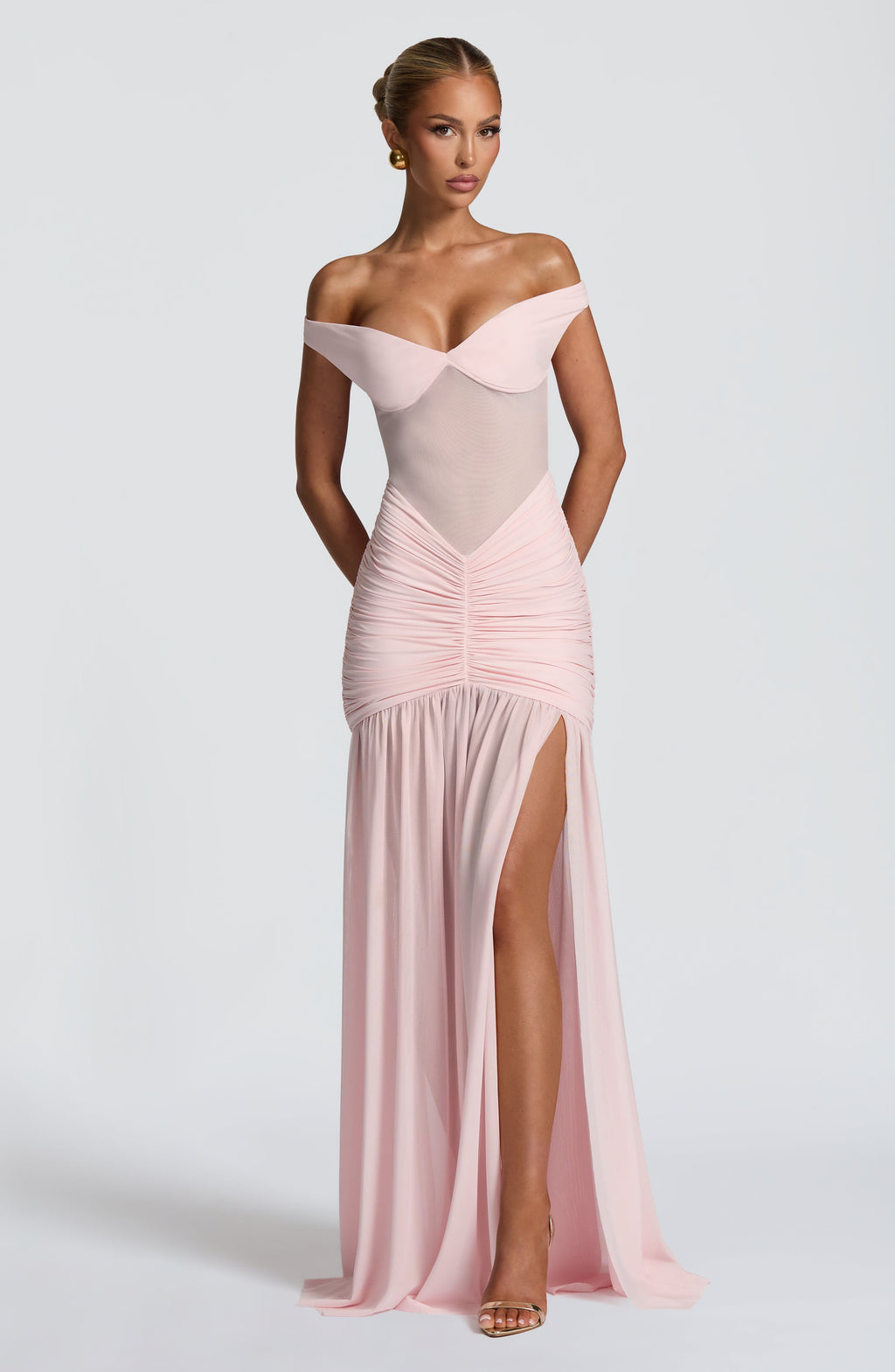 Flourenne Alaya Maxi Dress in Blush