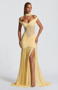 Flourenne Alaya Maxi Dress in Lemon