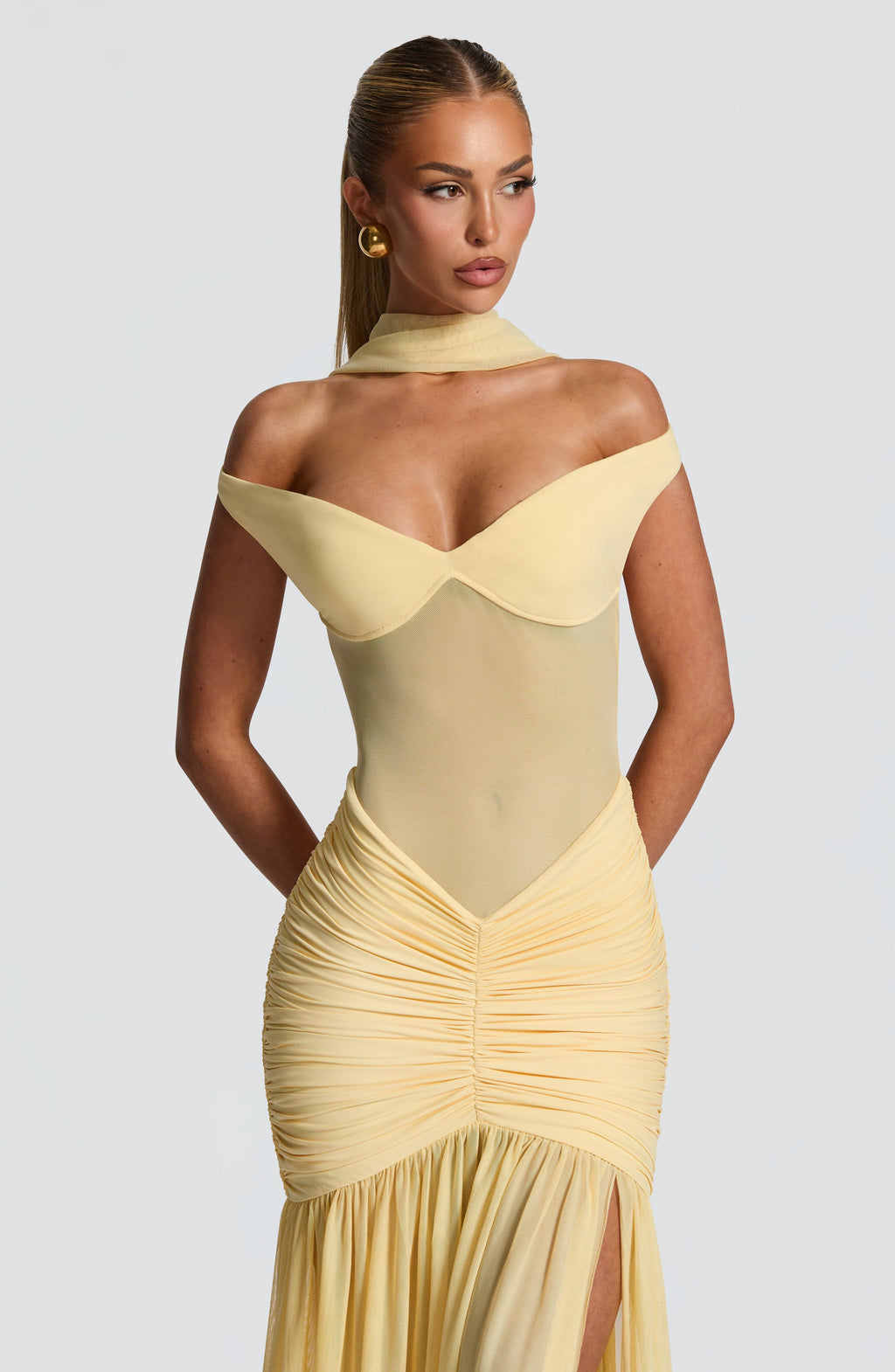 Flourenne Alaya Maxi Dress in Lemon