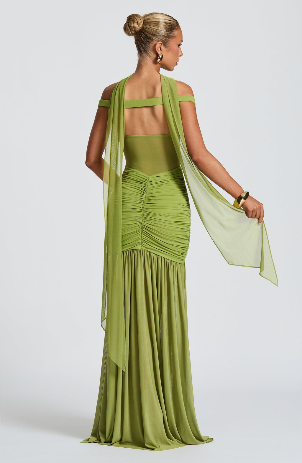 Flourenne Alaya Maxi Dress in Olive