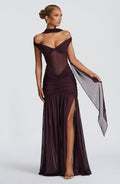 Flourenne Alaya Maxi Dress in Plum