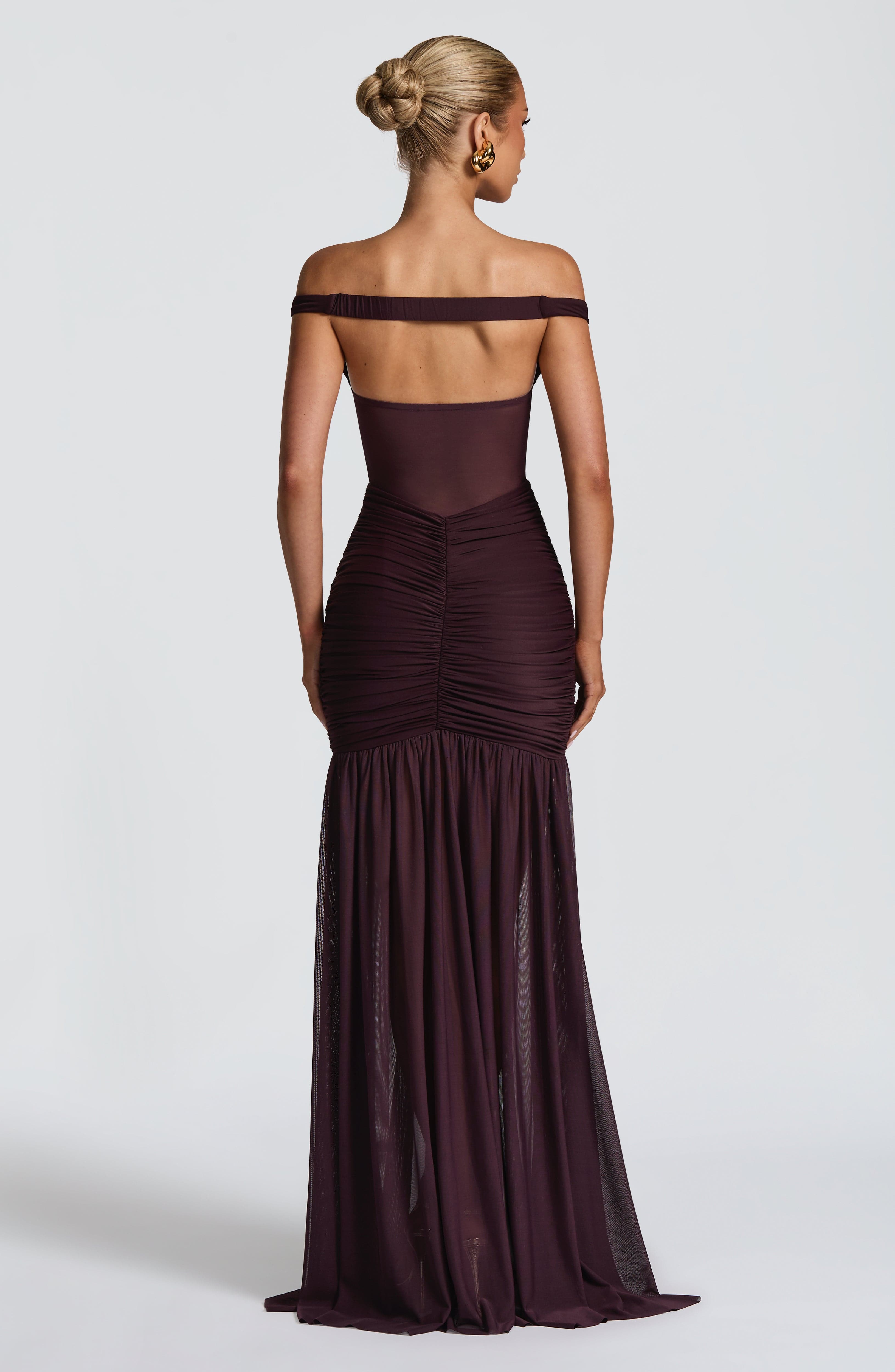 Flourenne Alaya Maxi Dress in Plum