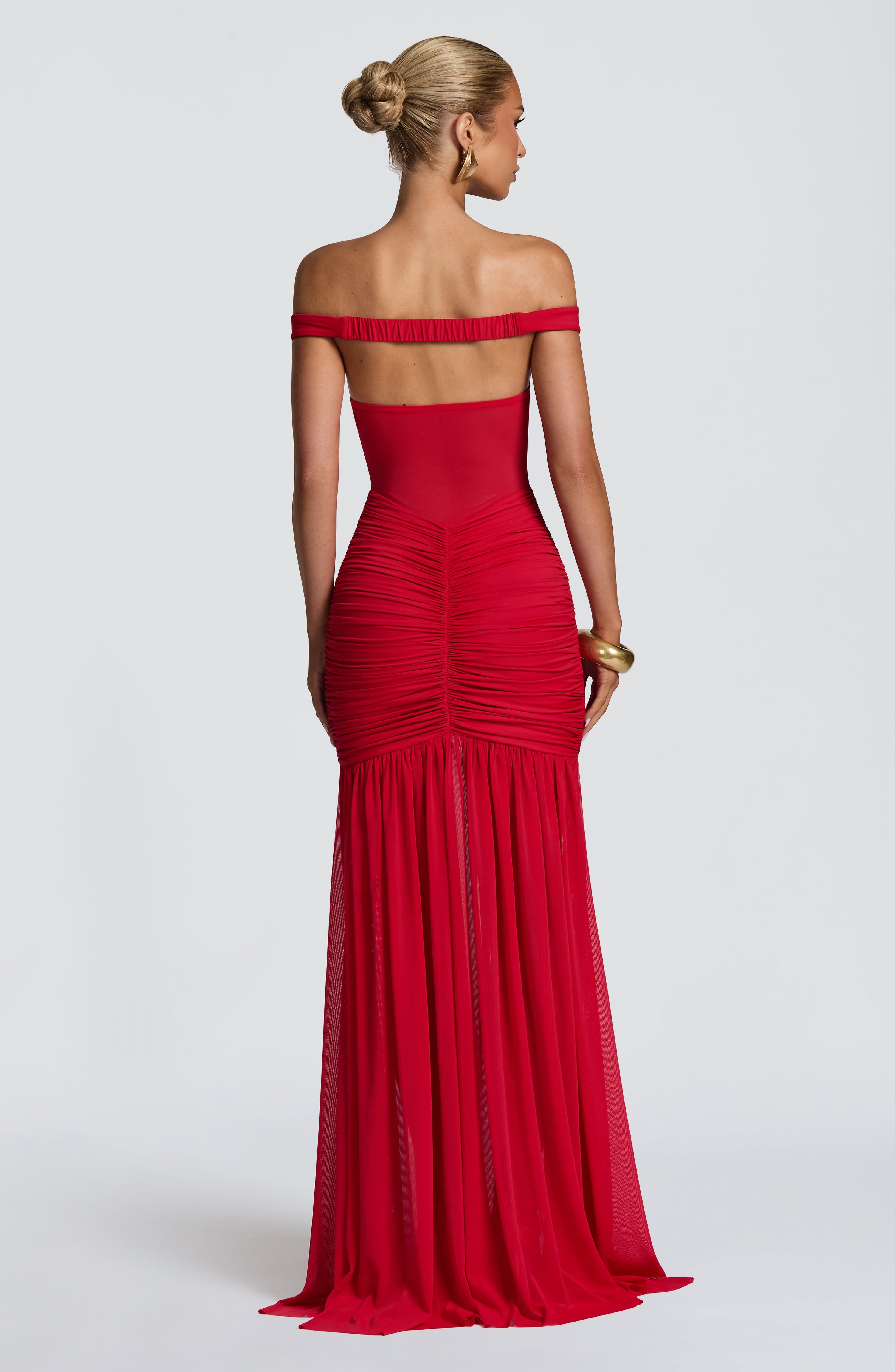 Flourenne Alaya Maxi Dress in Red
