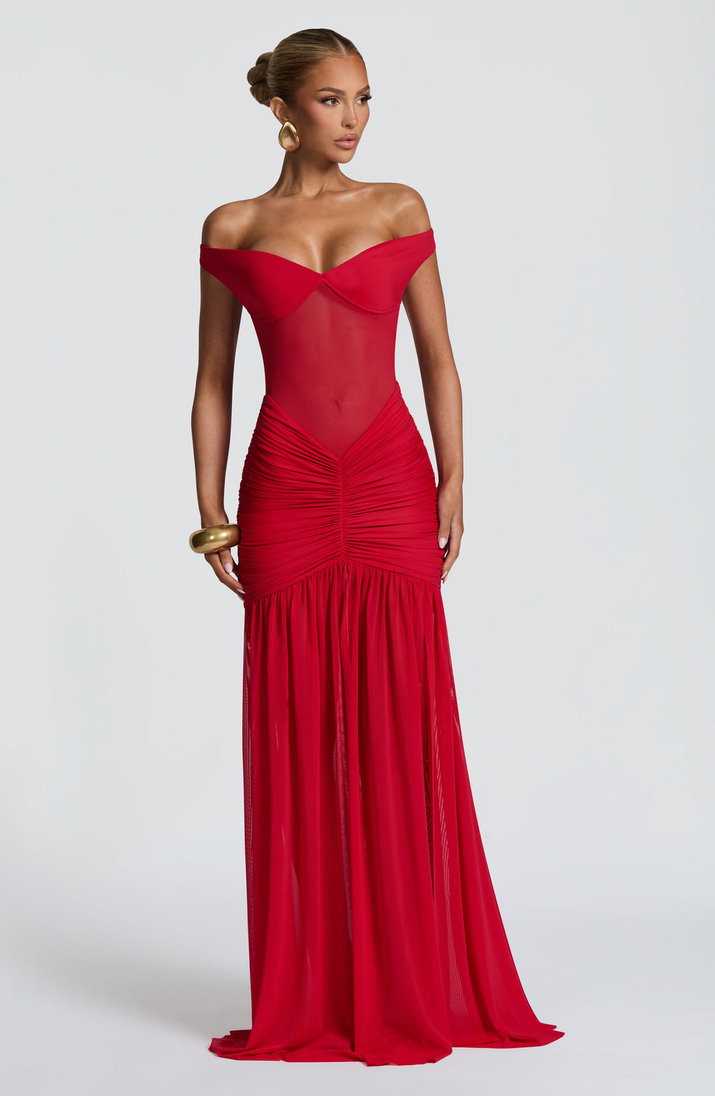 Flourenne Alaya Maxi Dress in Red