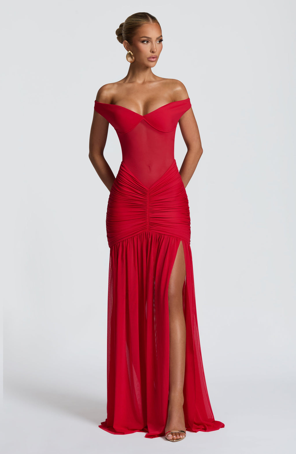 Flourenne Alaya Maxi Dress in Red