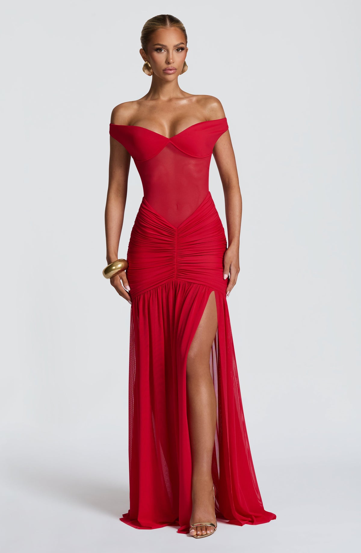 Flourenne Alaya Maxi Dress in Red