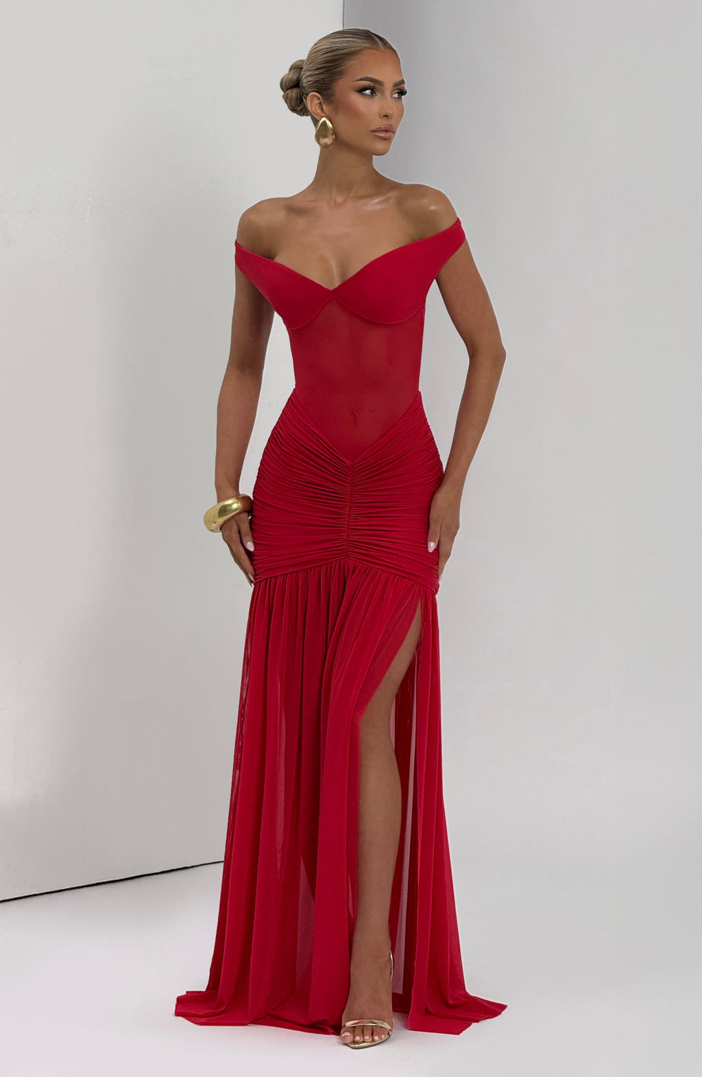 Flourenne Alaya Maxi Dress in Red