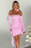 Flourenne Aleah Mini Dress in Pink