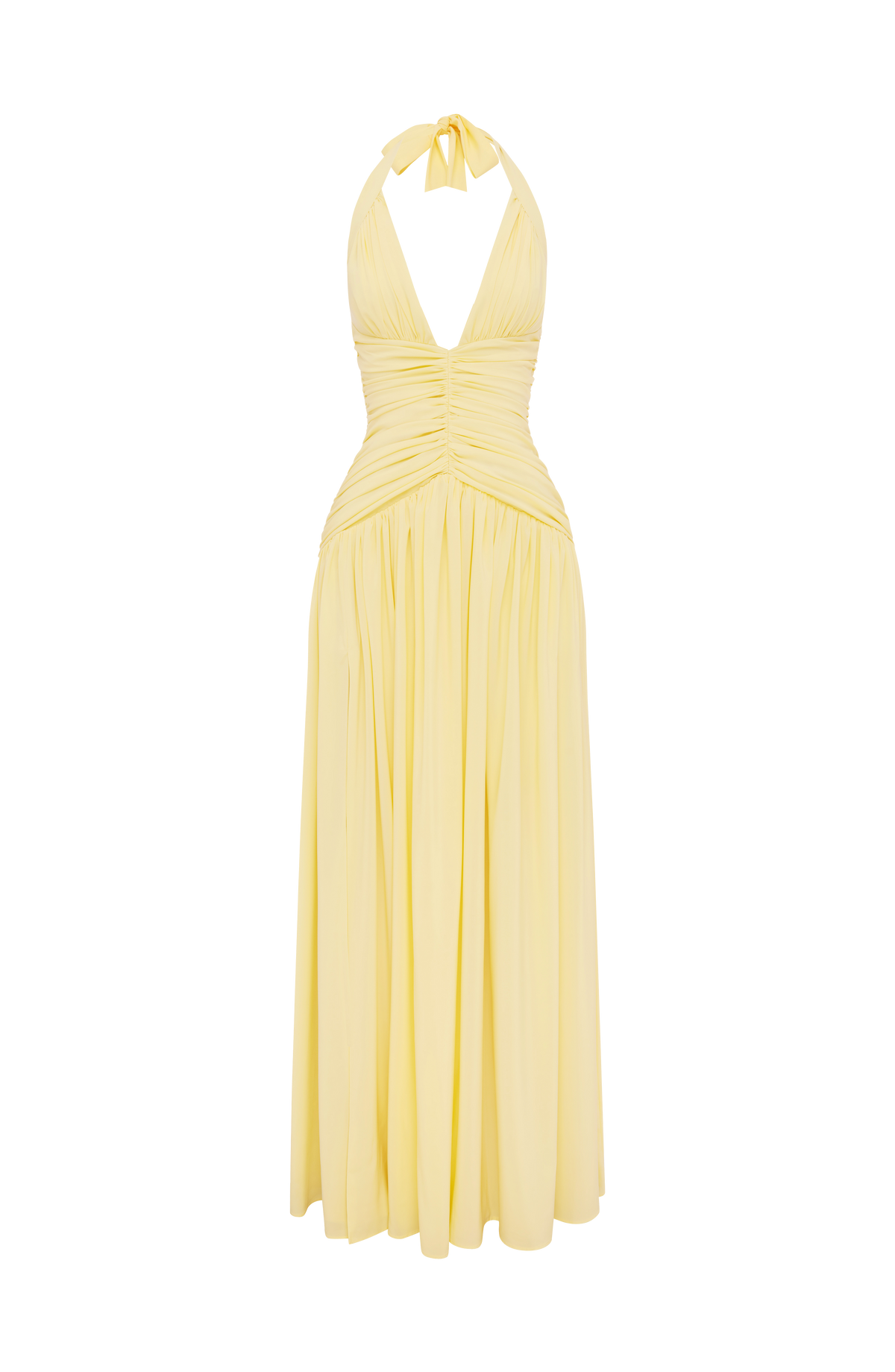 Flourenne Amara Maxi Dress in Lemon