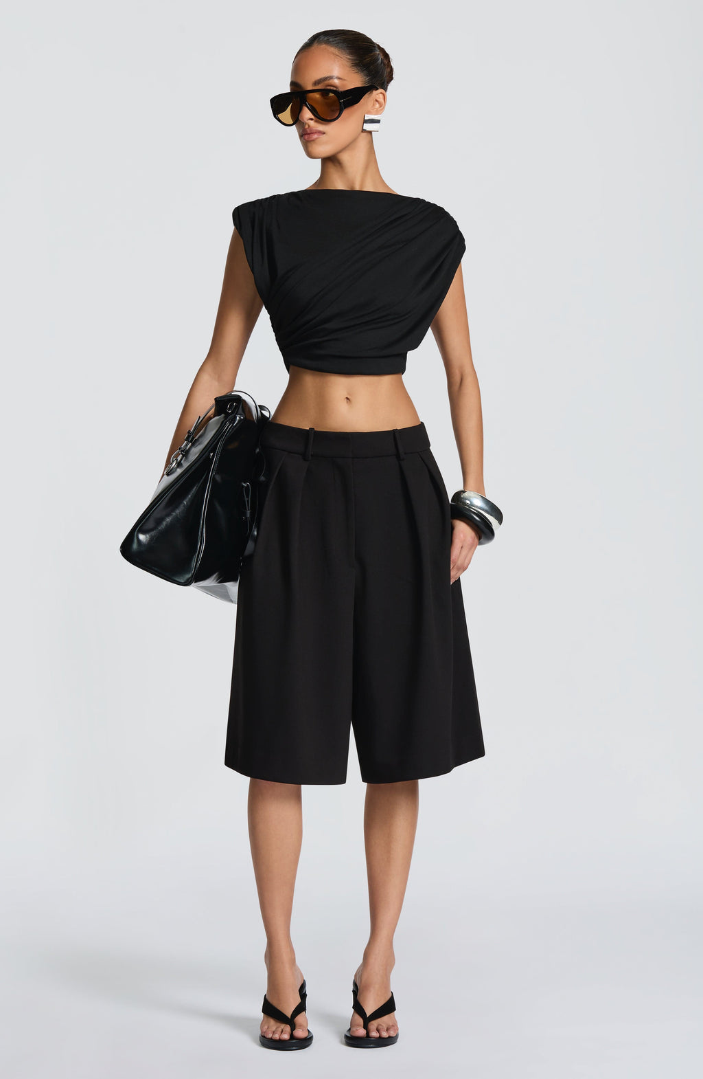 Flourenne Amarah Bermuda Shorts in Black