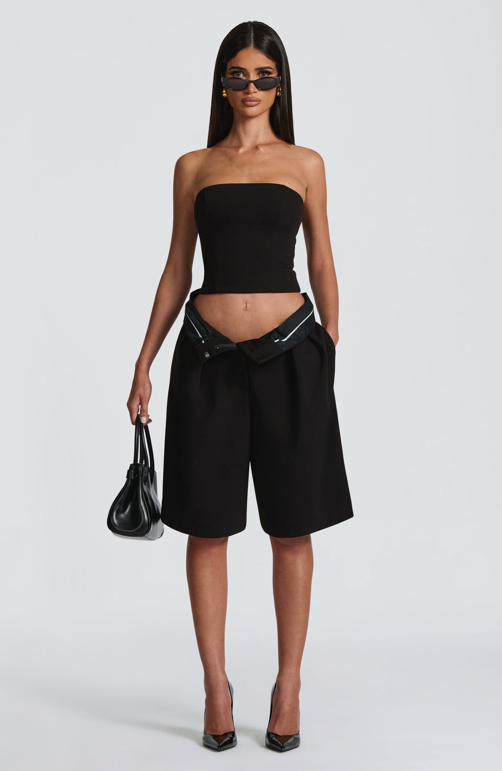 Flourenne Amarah Bermuda Shorts in Black