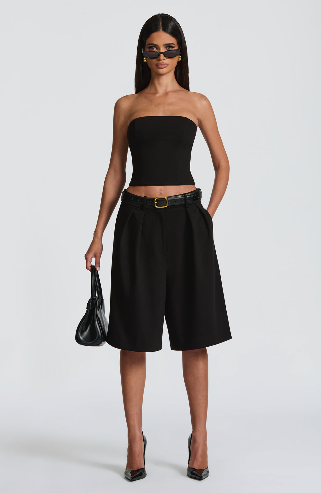 Flourenne Amarah Bermuda Shorts in Black