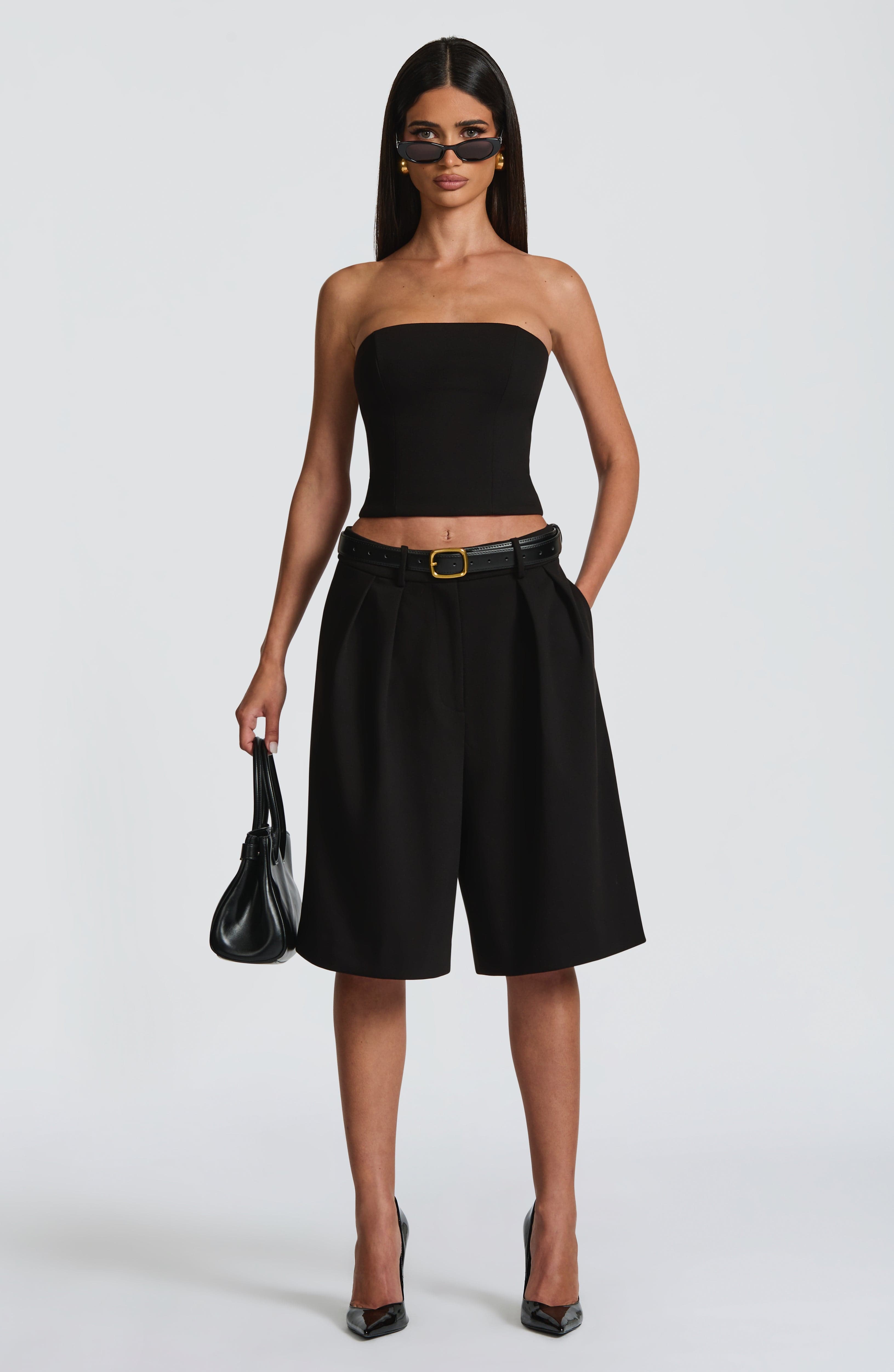 Flourenne Amarah Bermuda Shorts in Black