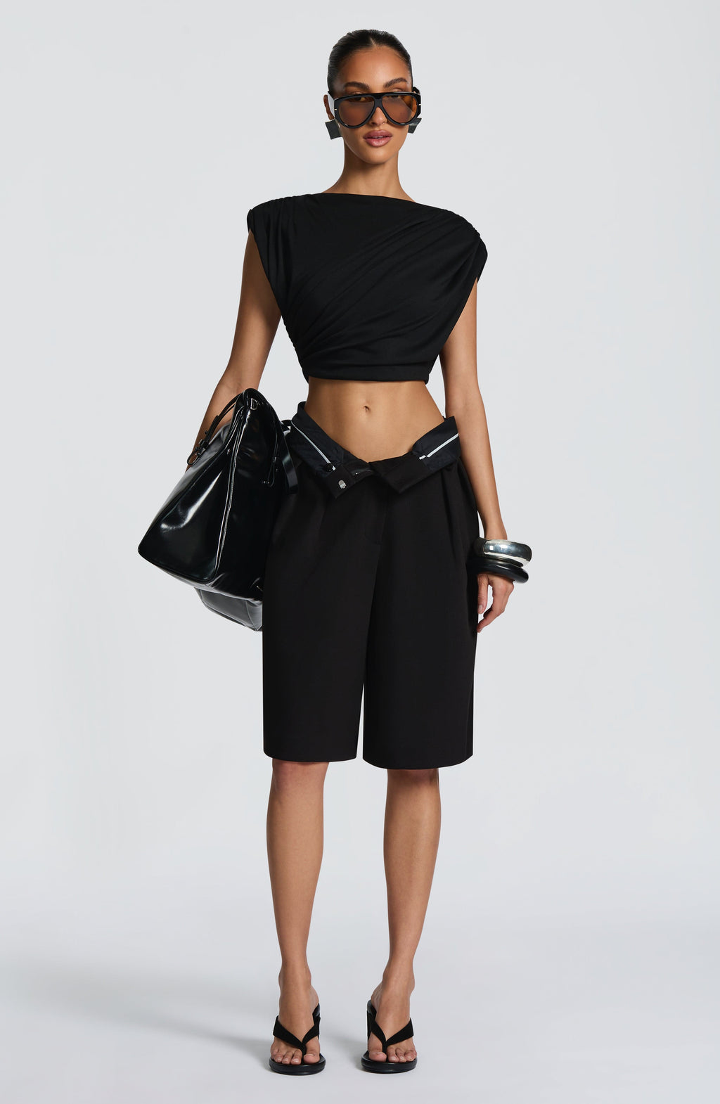 Flourenne Amarah Bermuda Shorts in Black