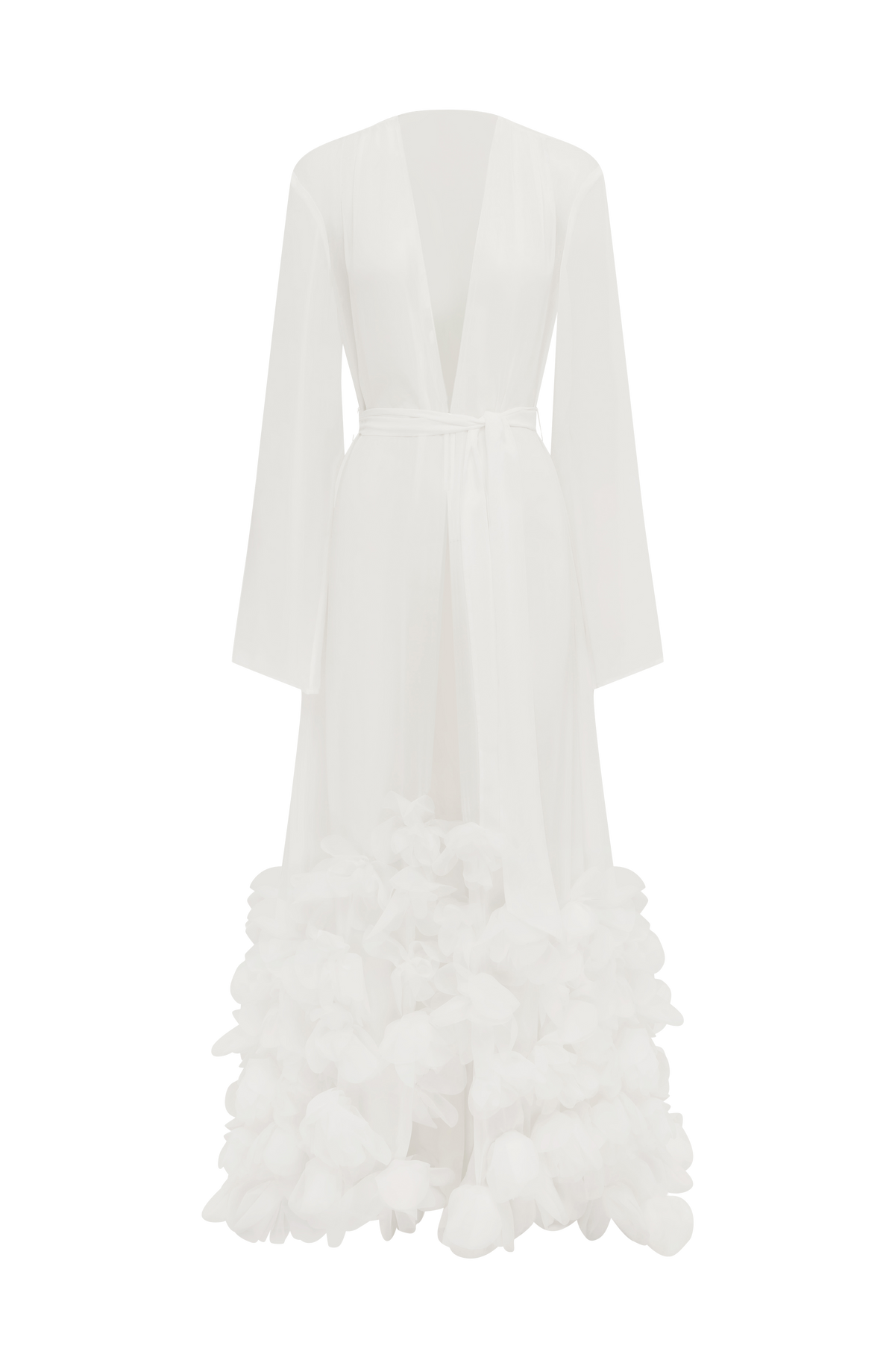 Flourenne Amelia Dressing Gown in Ivory