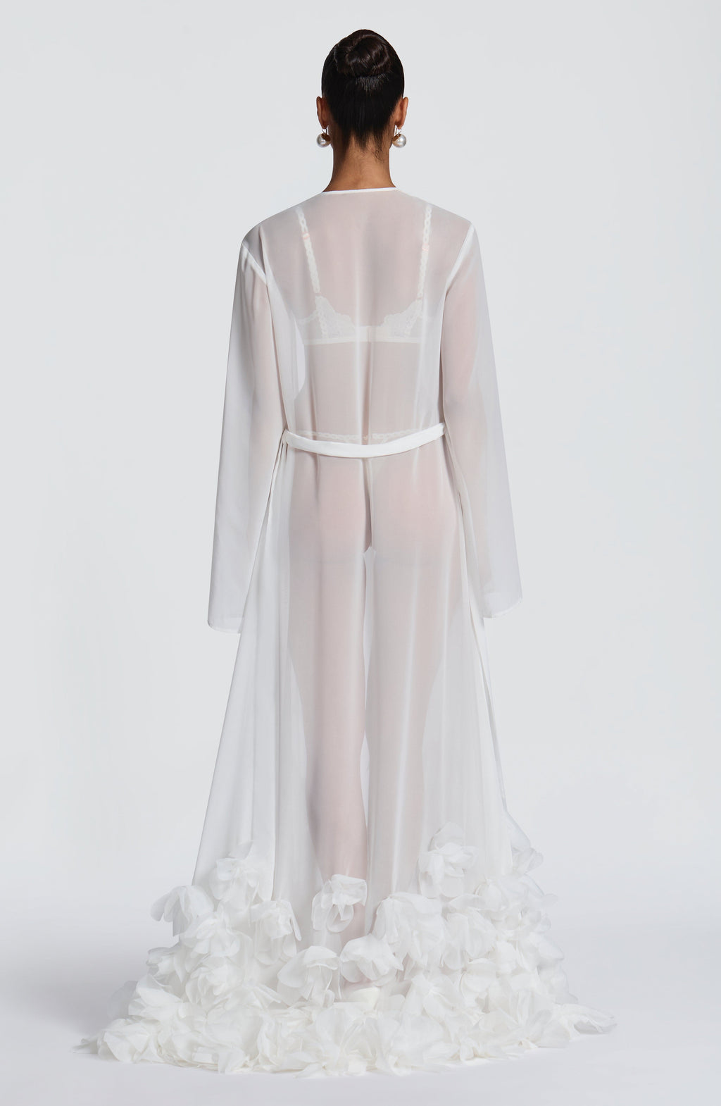 Flourenne Amelia Dressing Gown in Ivory