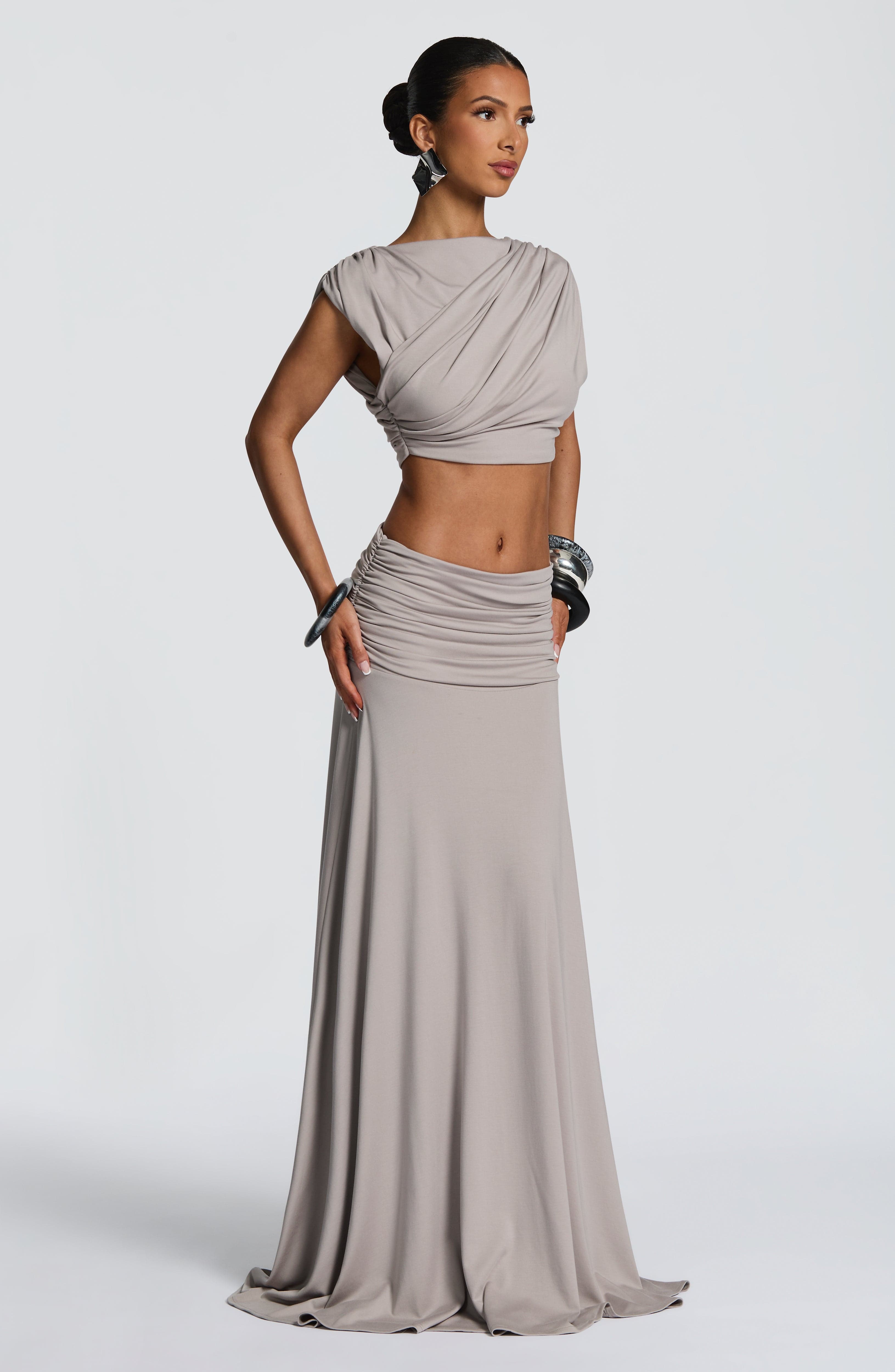 Flourenne Amora Top in Light Grey