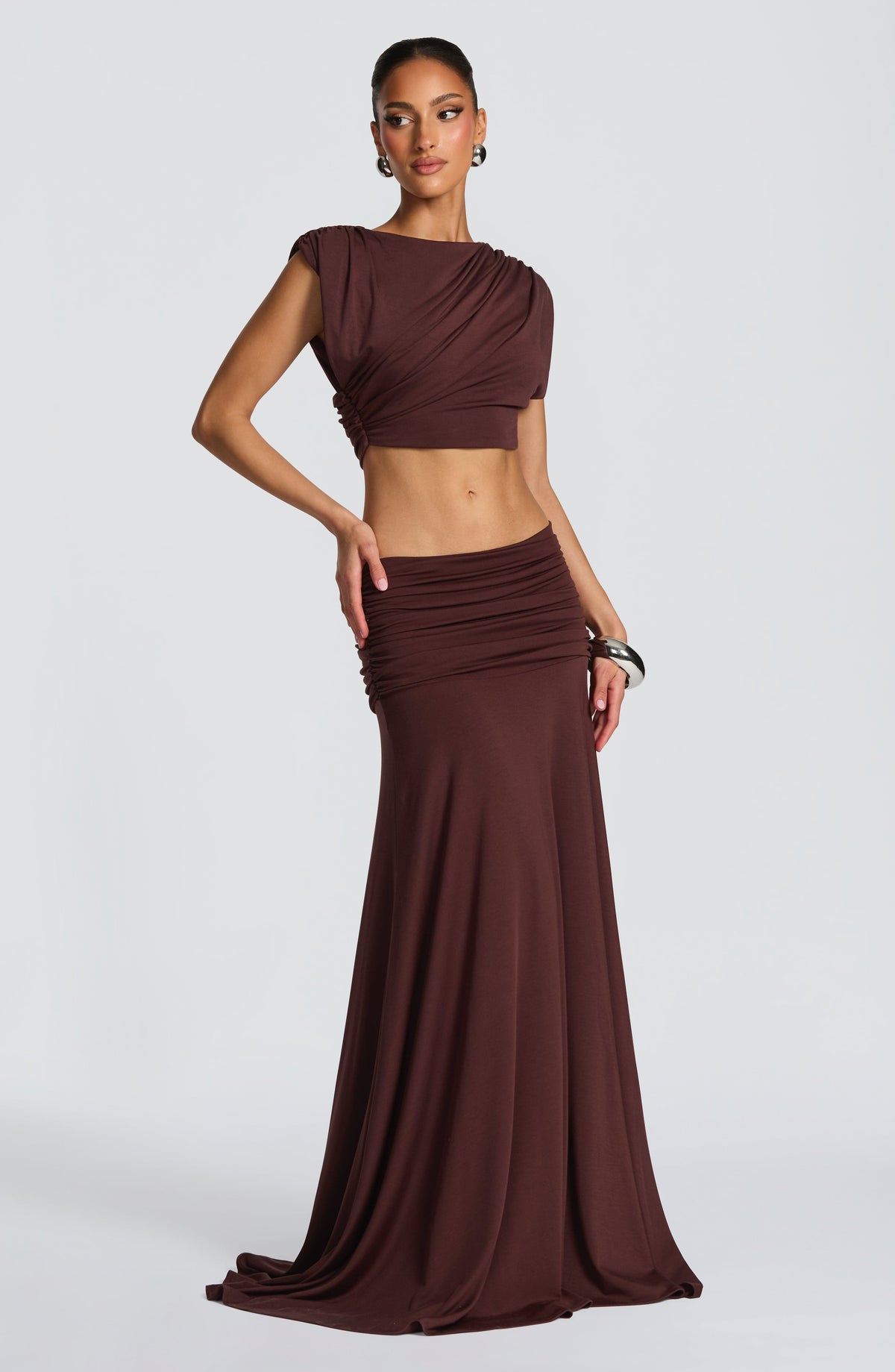 Flourenne Amora Top in Plum Brown