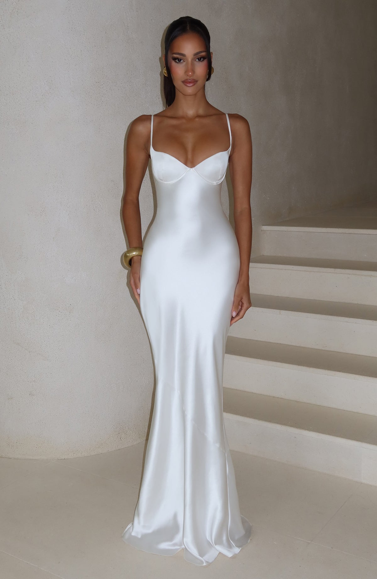 Flourenne Amorella Maxi Dress in Ivory