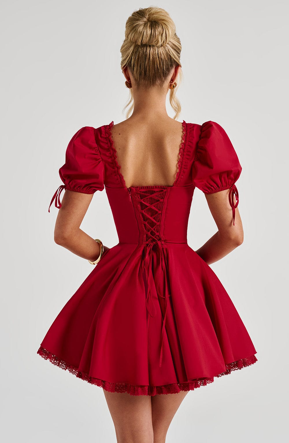 Flourenne Anaya Mini Dress in Red