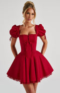 Flourenne Anaya Mini Dress in Red