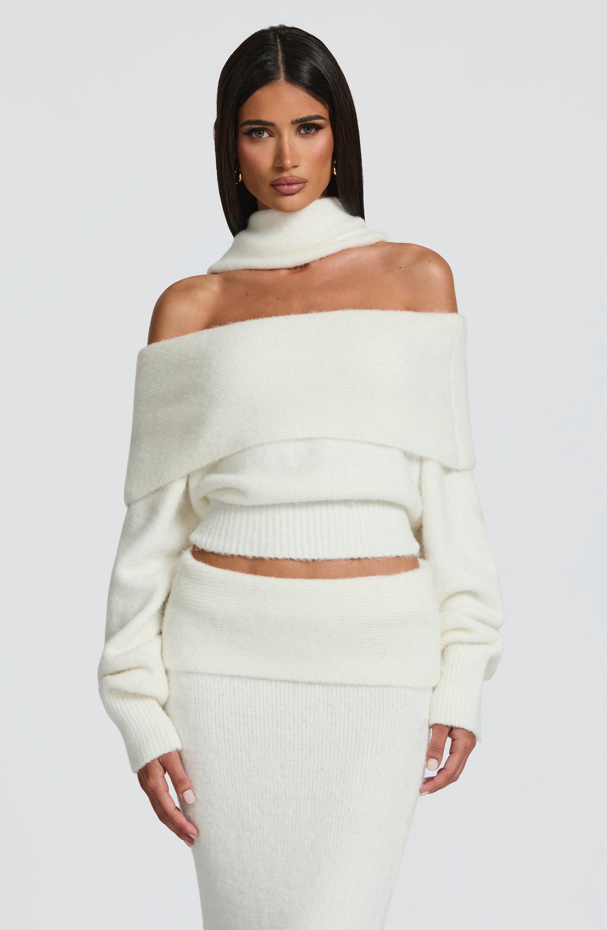 Flourenne Andra Maxi Skirt in Ivory