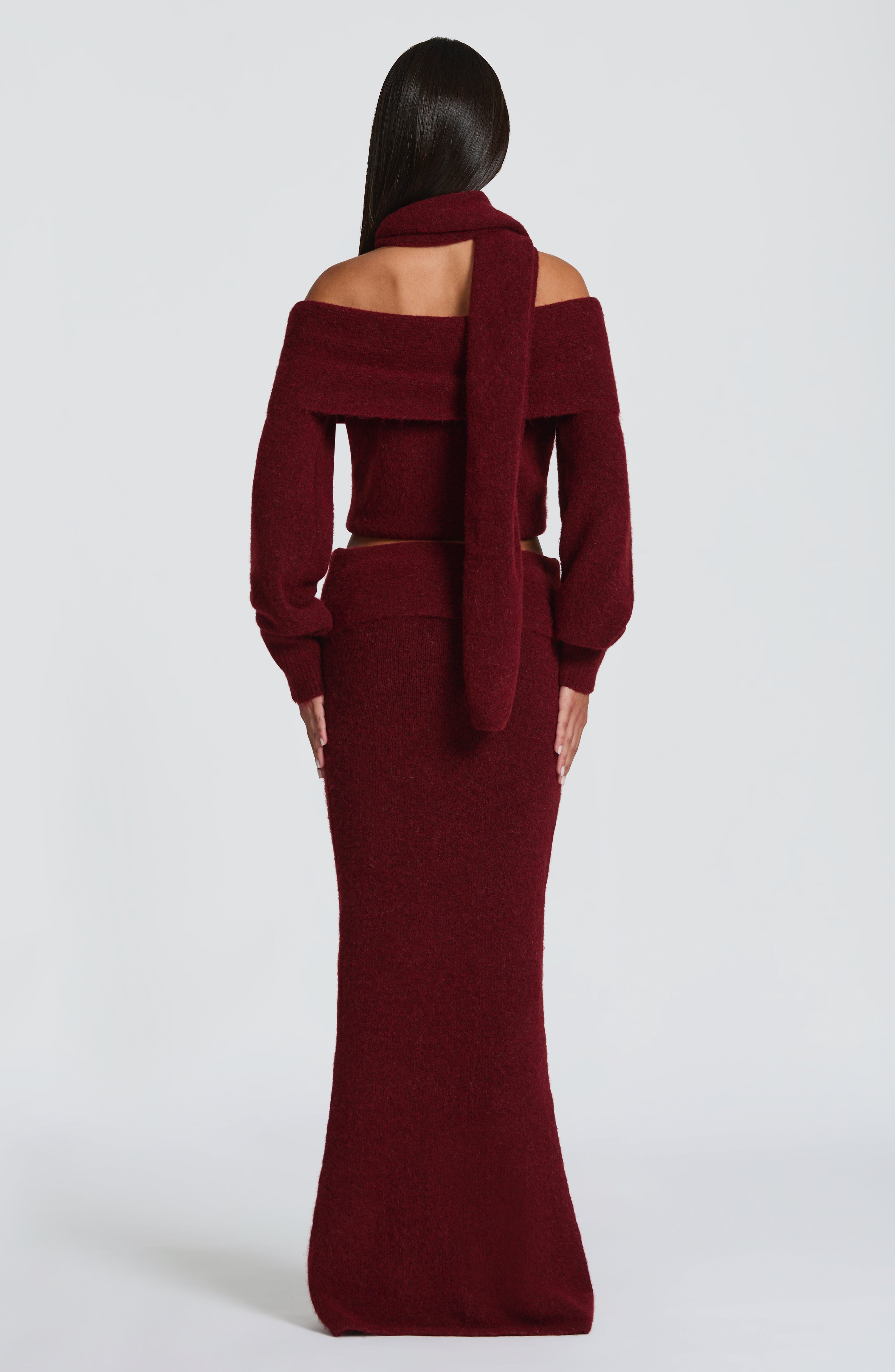 Flourenne Andra Top in Burgundy