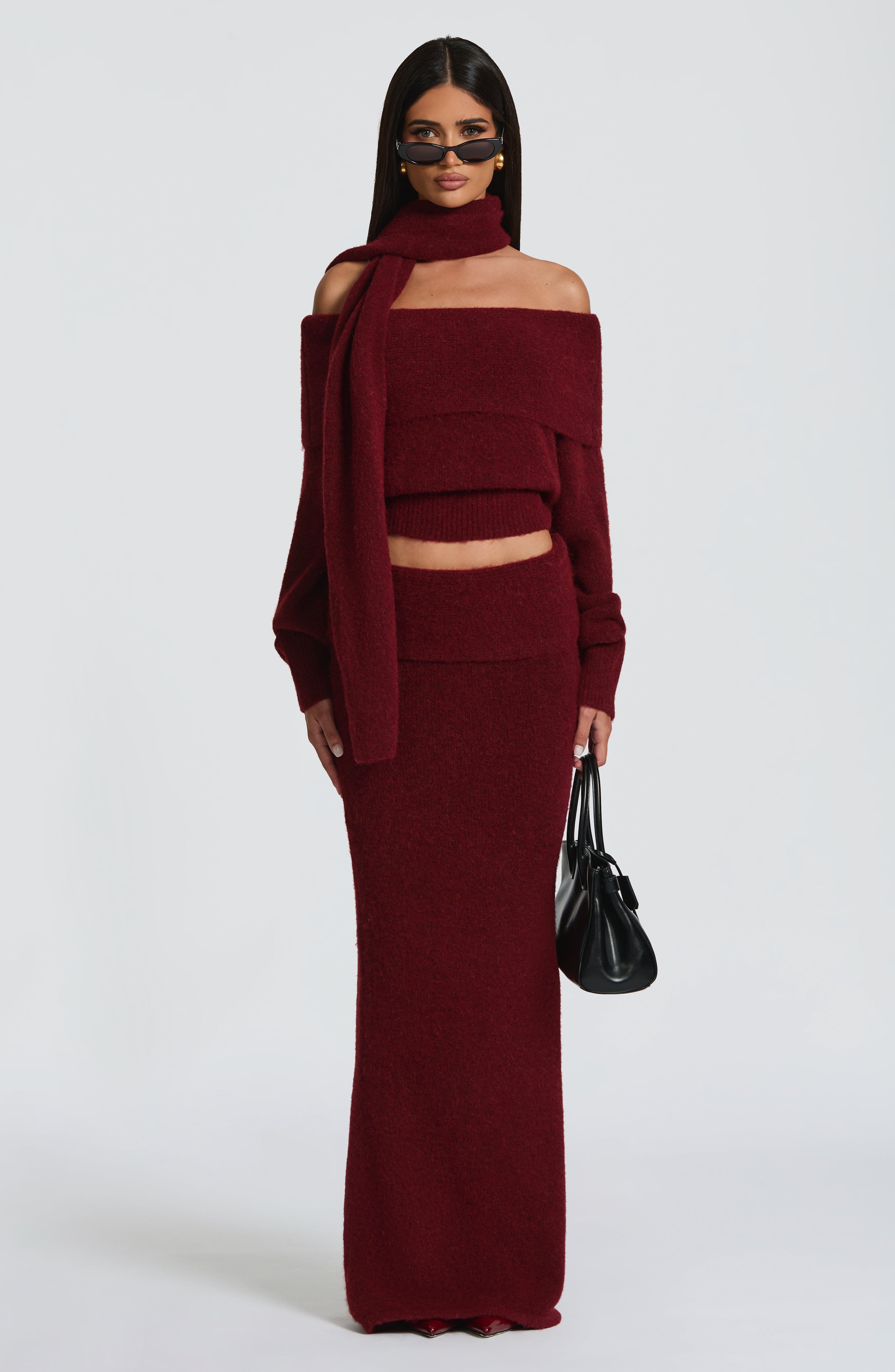 Flourenne Andra Top in Burgundy