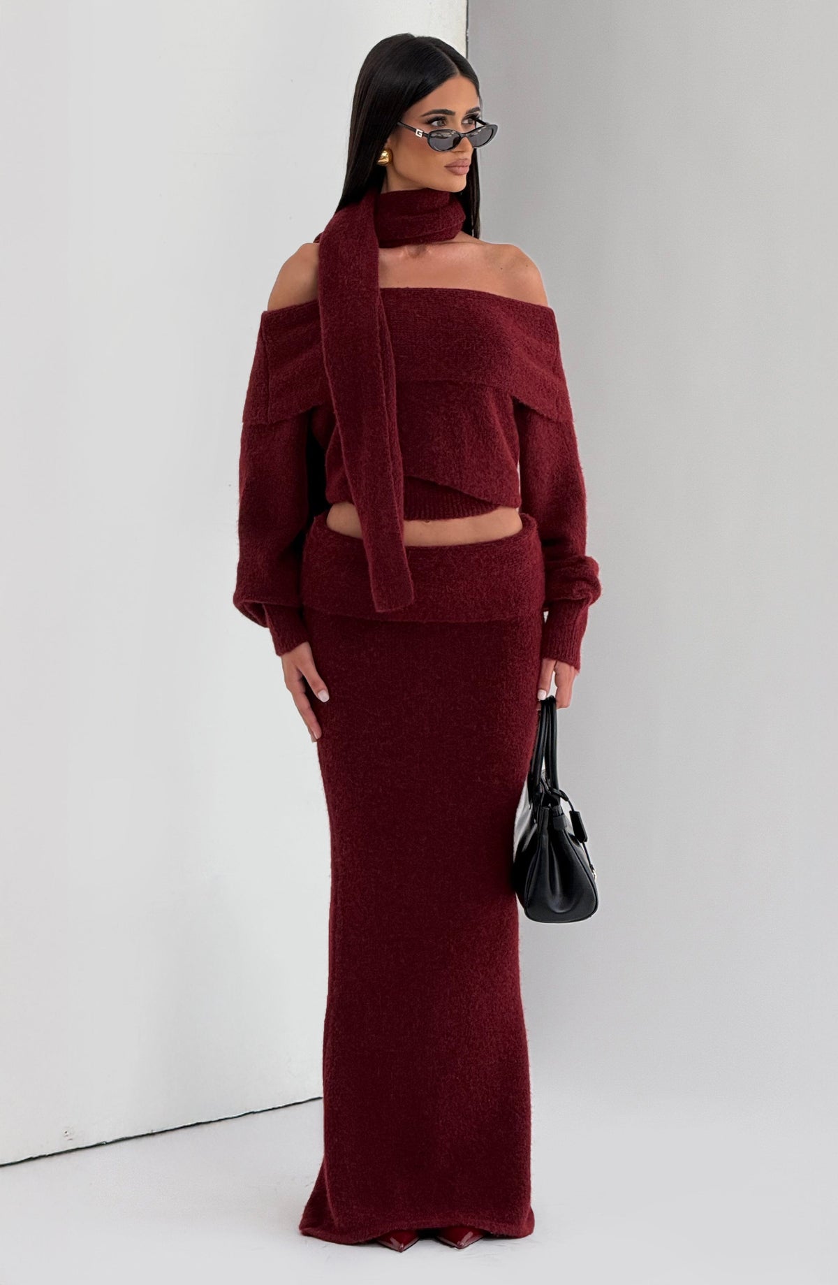 Flourenne Andra Top in Burgundy