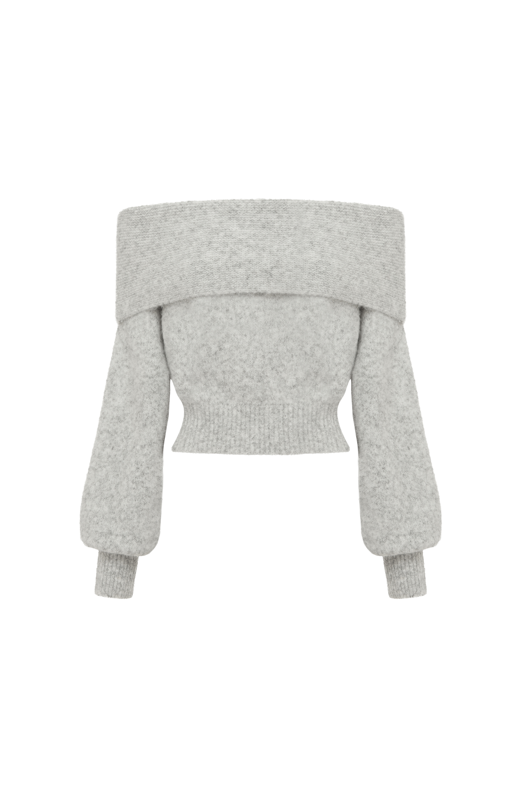 Flourenne Andra Top in Light Grey Marl