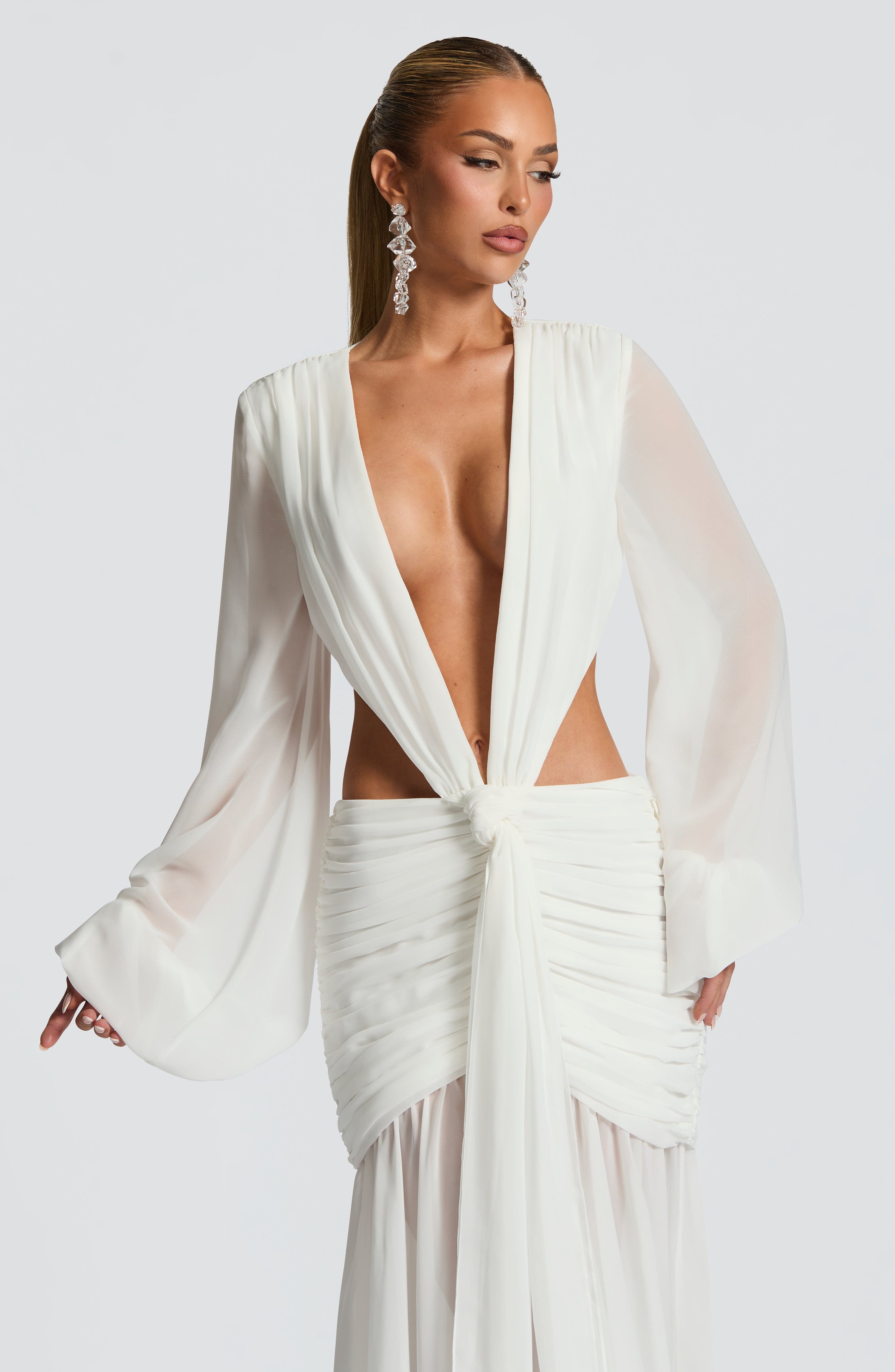 Flourenne Andreia Maxi Dress in Ivory