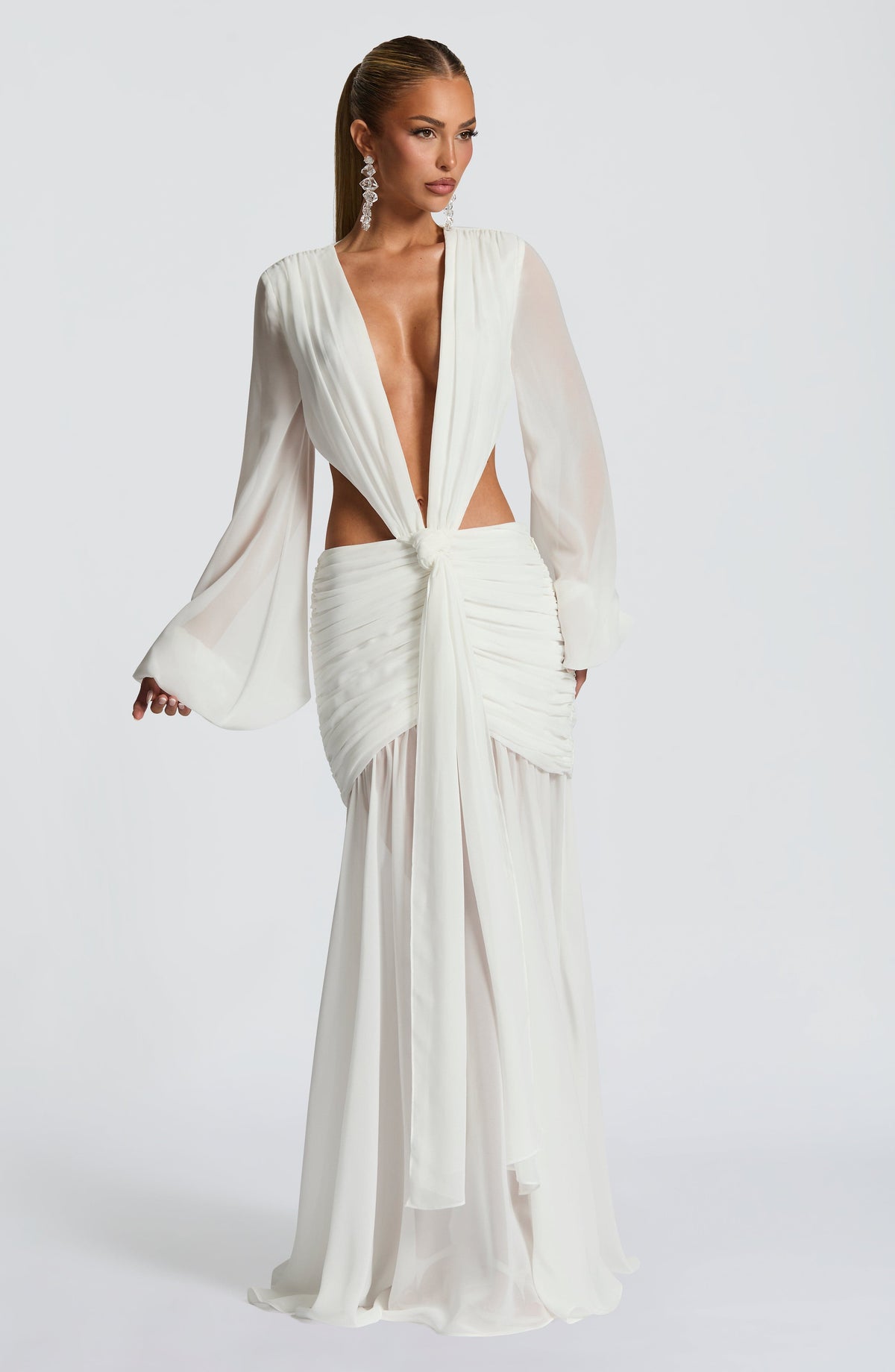 Flourenne Andreia Maxi Dress in Ivory
