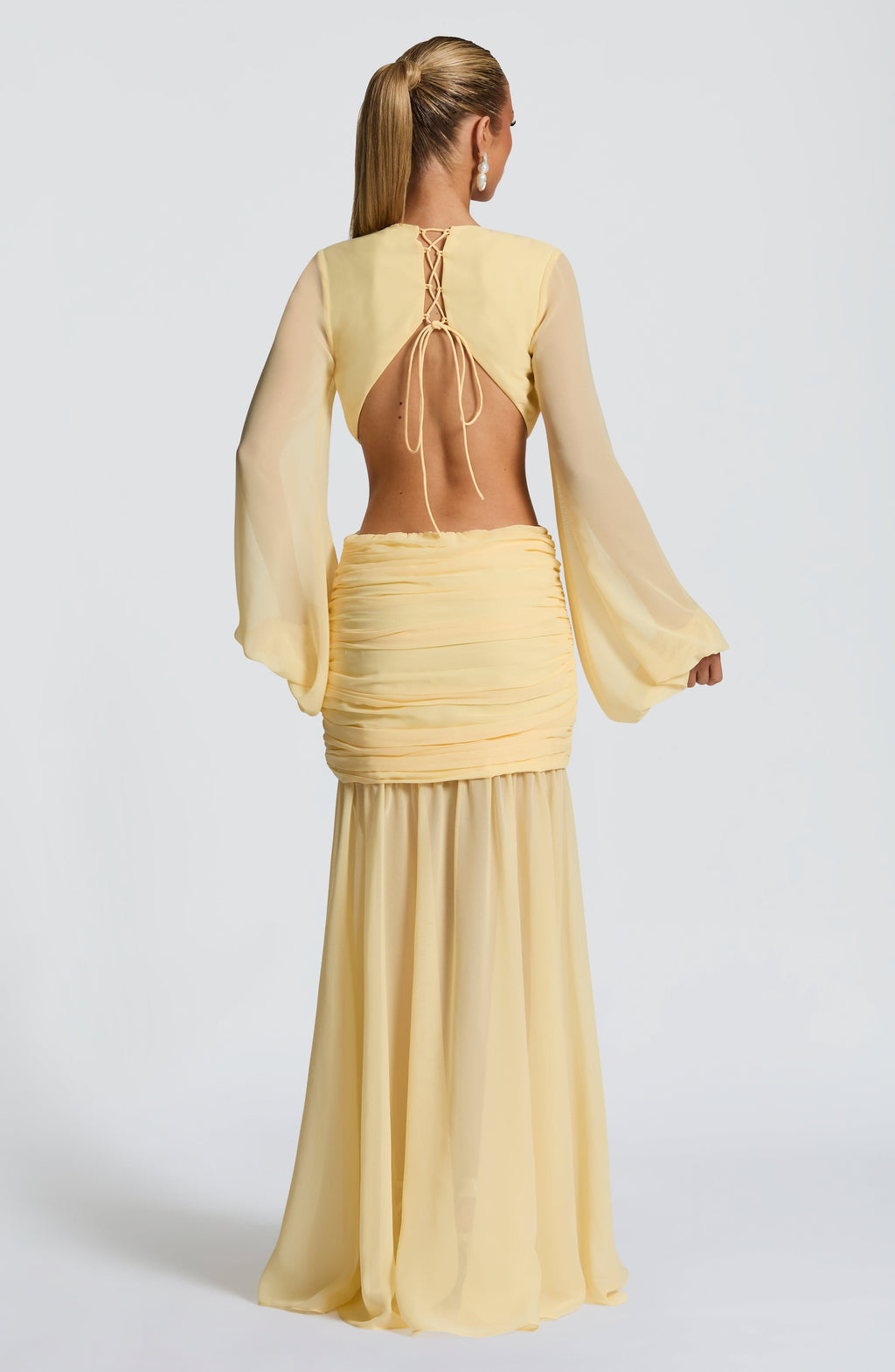 Flourenne Andreia Maxi Dress in Lemon