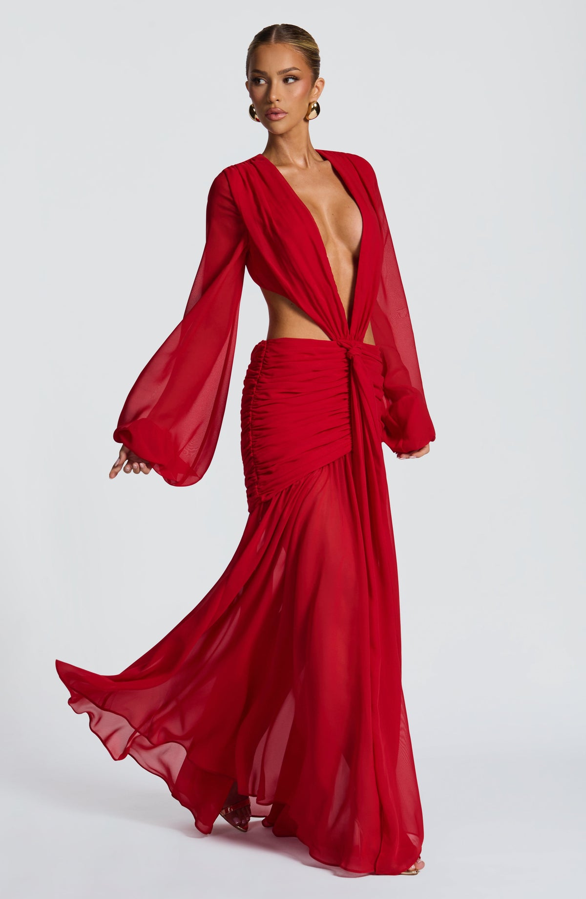 Flourenne Andreia Maxi Dress in Red