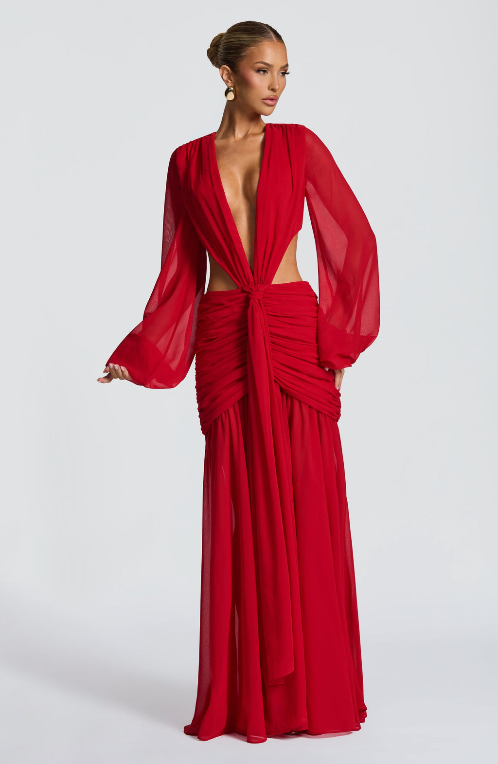Flourenne Andreia Maxi Dress in Red