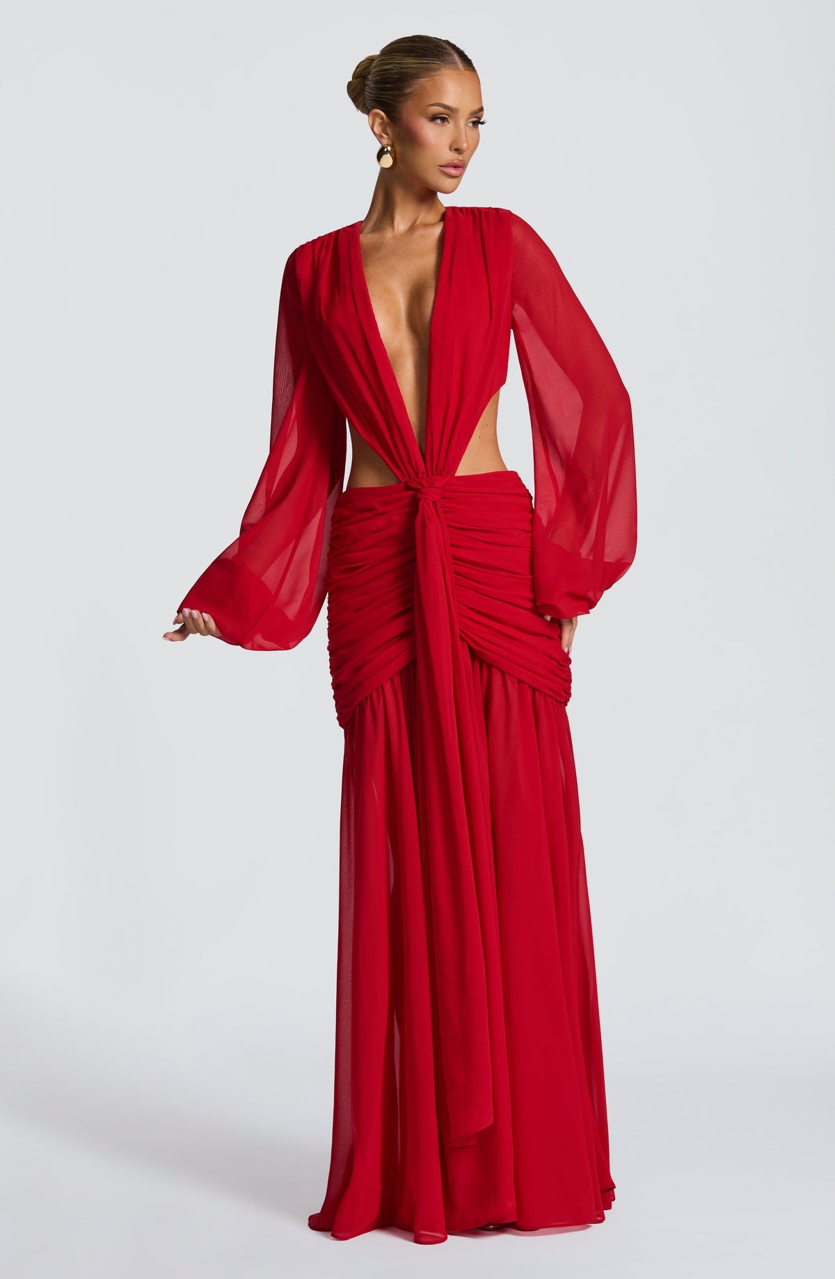 Flourenne Andreia Maxi Dress in Red