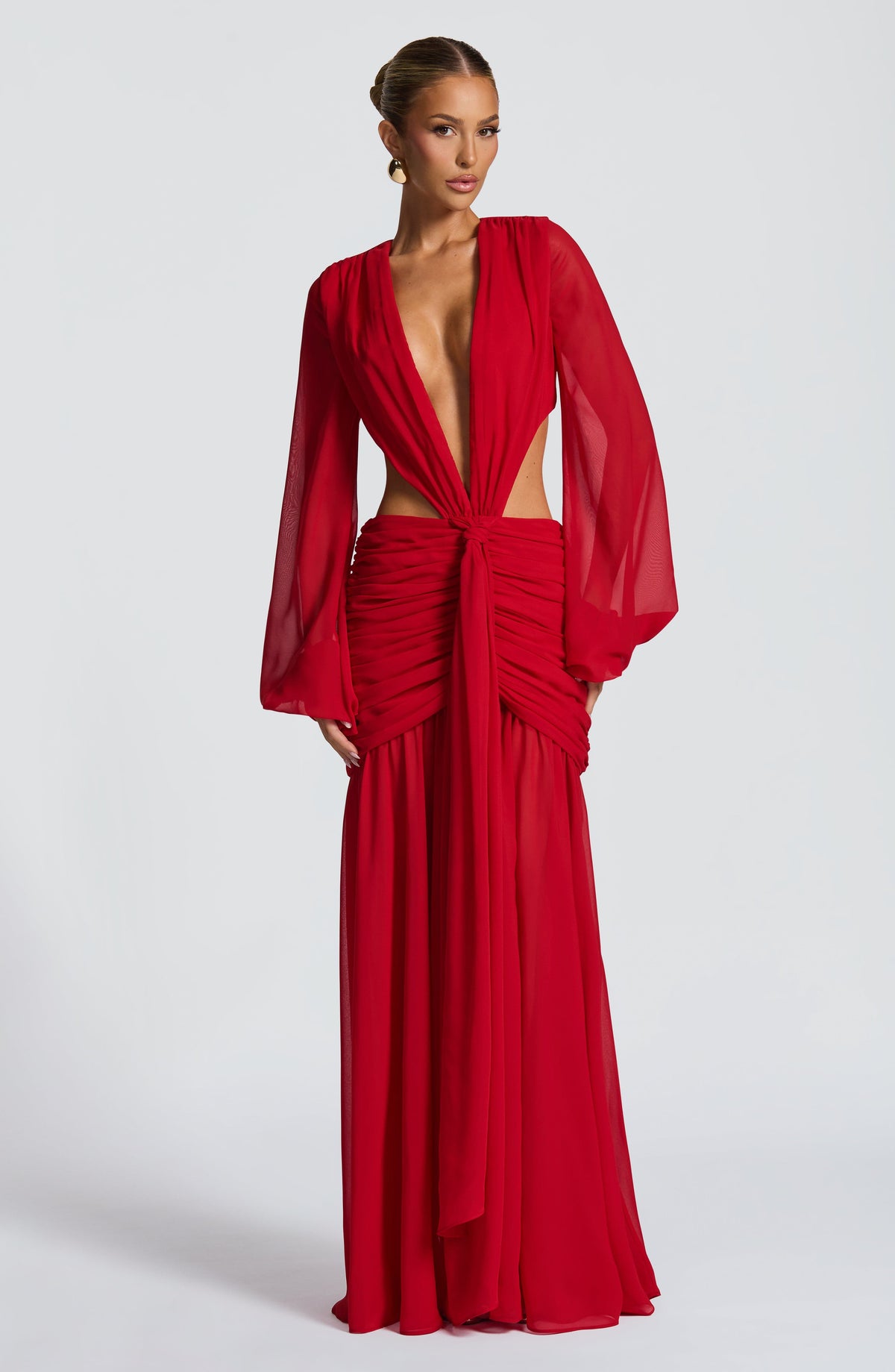 Flourenne Andreia Maxi Dress in Red