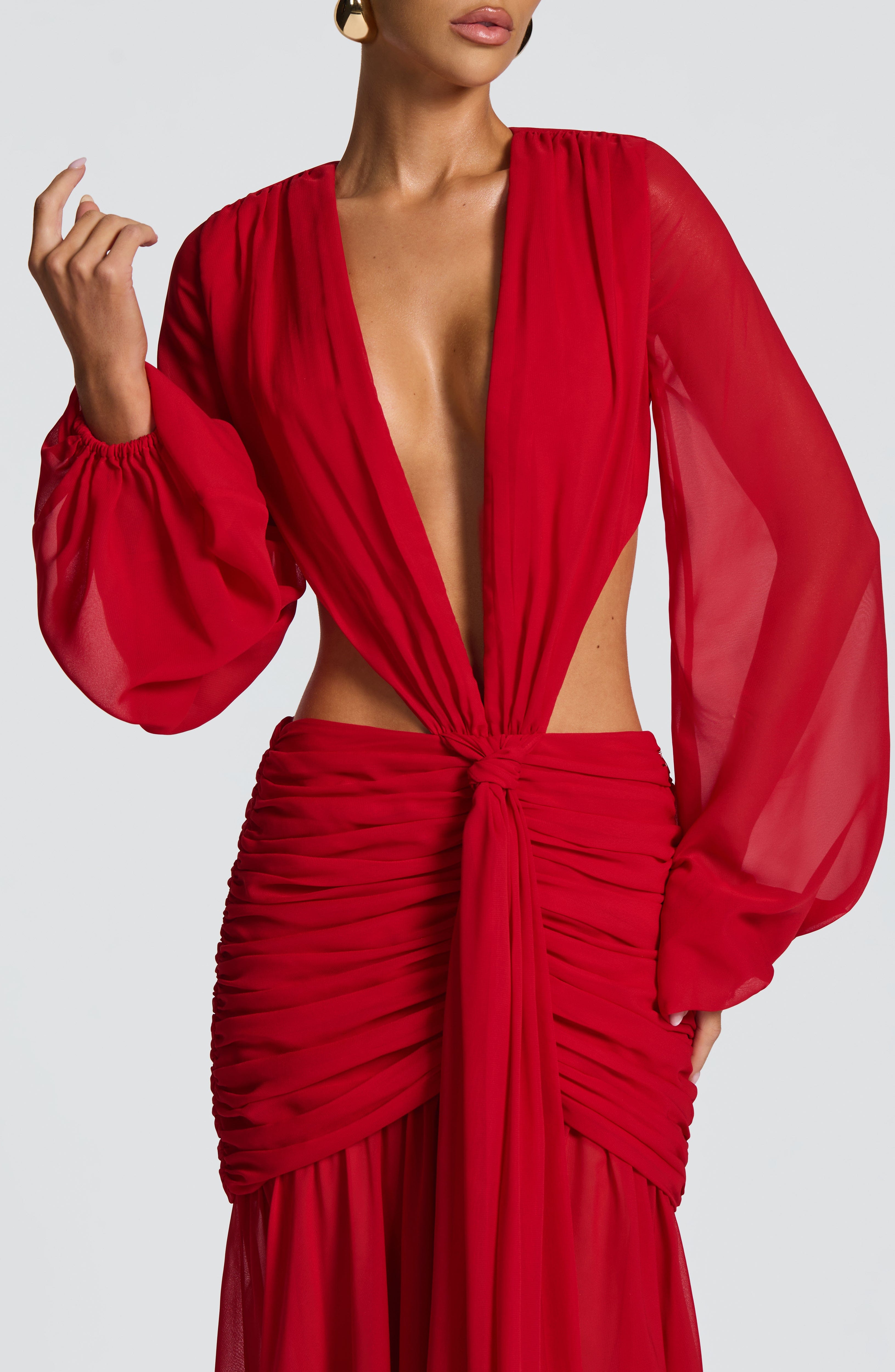 Flourenne Andreia Maxi Dress in Red