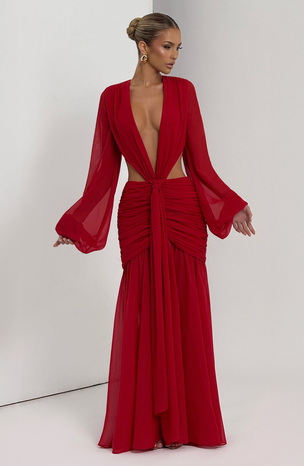 Flourenne Andreia Maxi Dress in Red