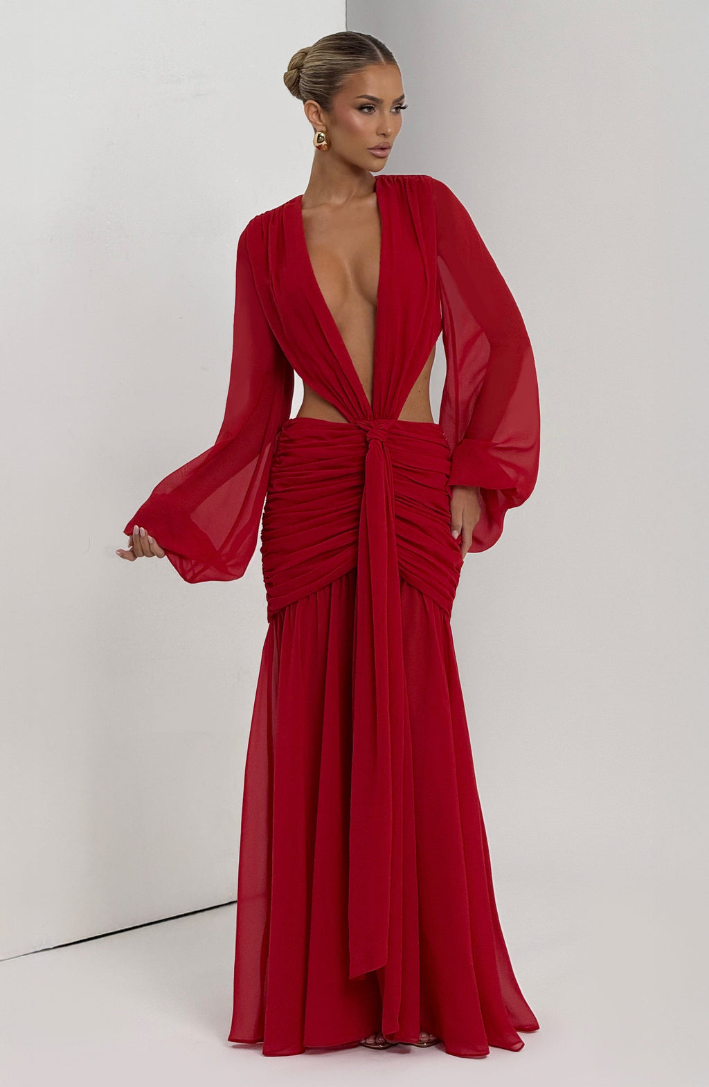 Flourenne Andreia Maxi Dress in Red
