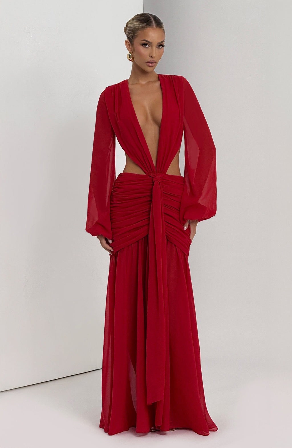 Flourenne Andreia Maxi Dress in Red